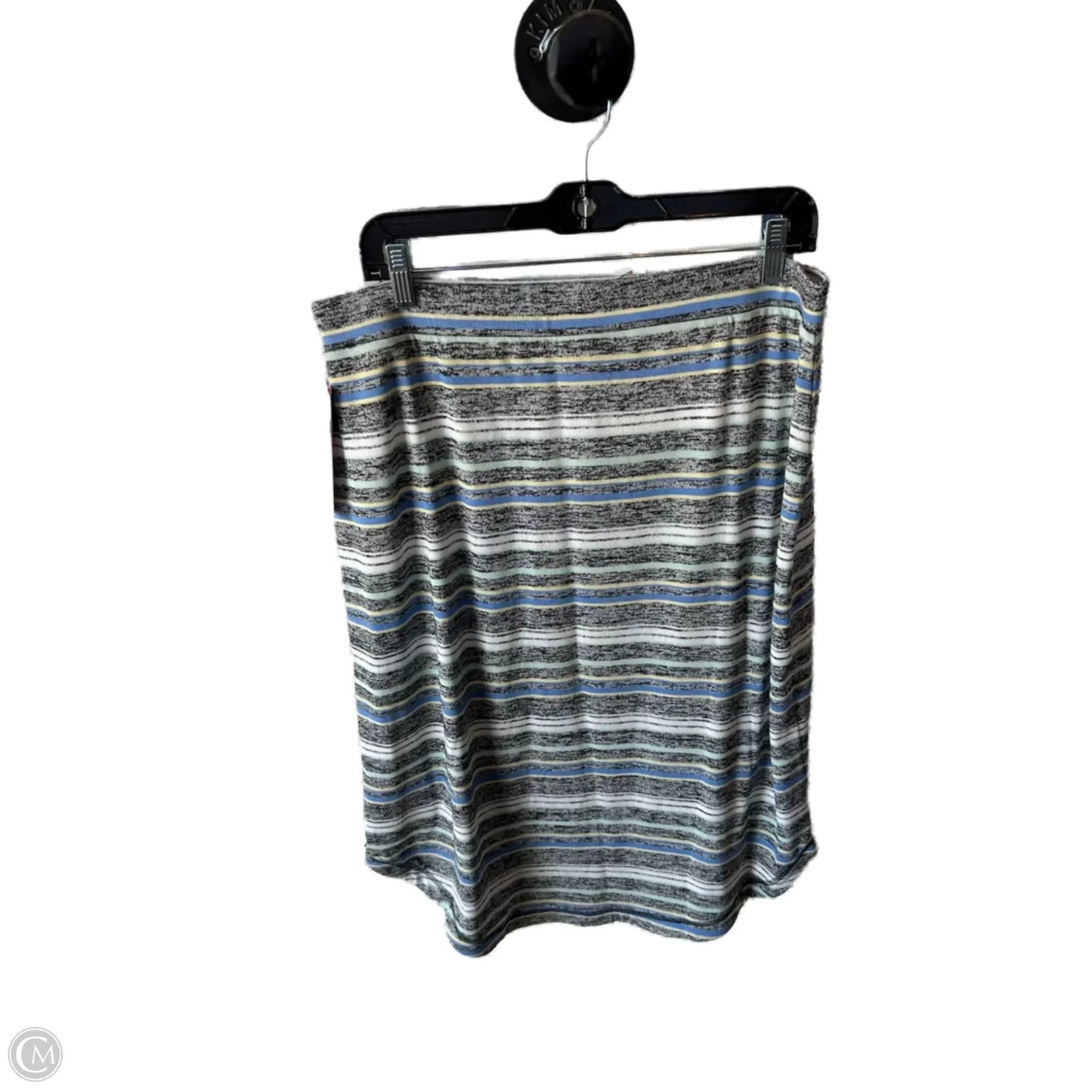 Skirt Midi By Talbots In Grey & White, Size: 12