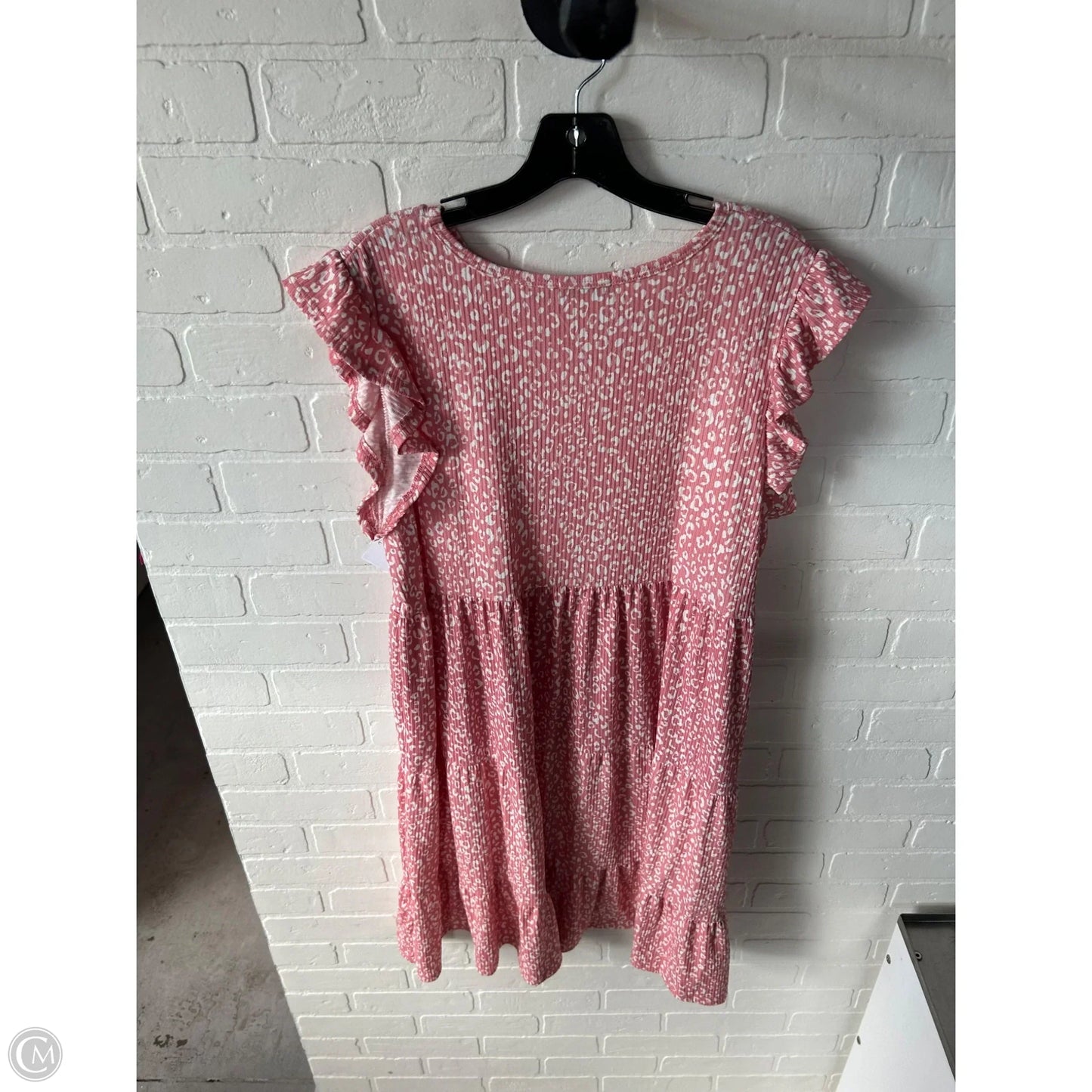 Dress Casual Short By Heimish Usa In Pink & White, Size: 2x