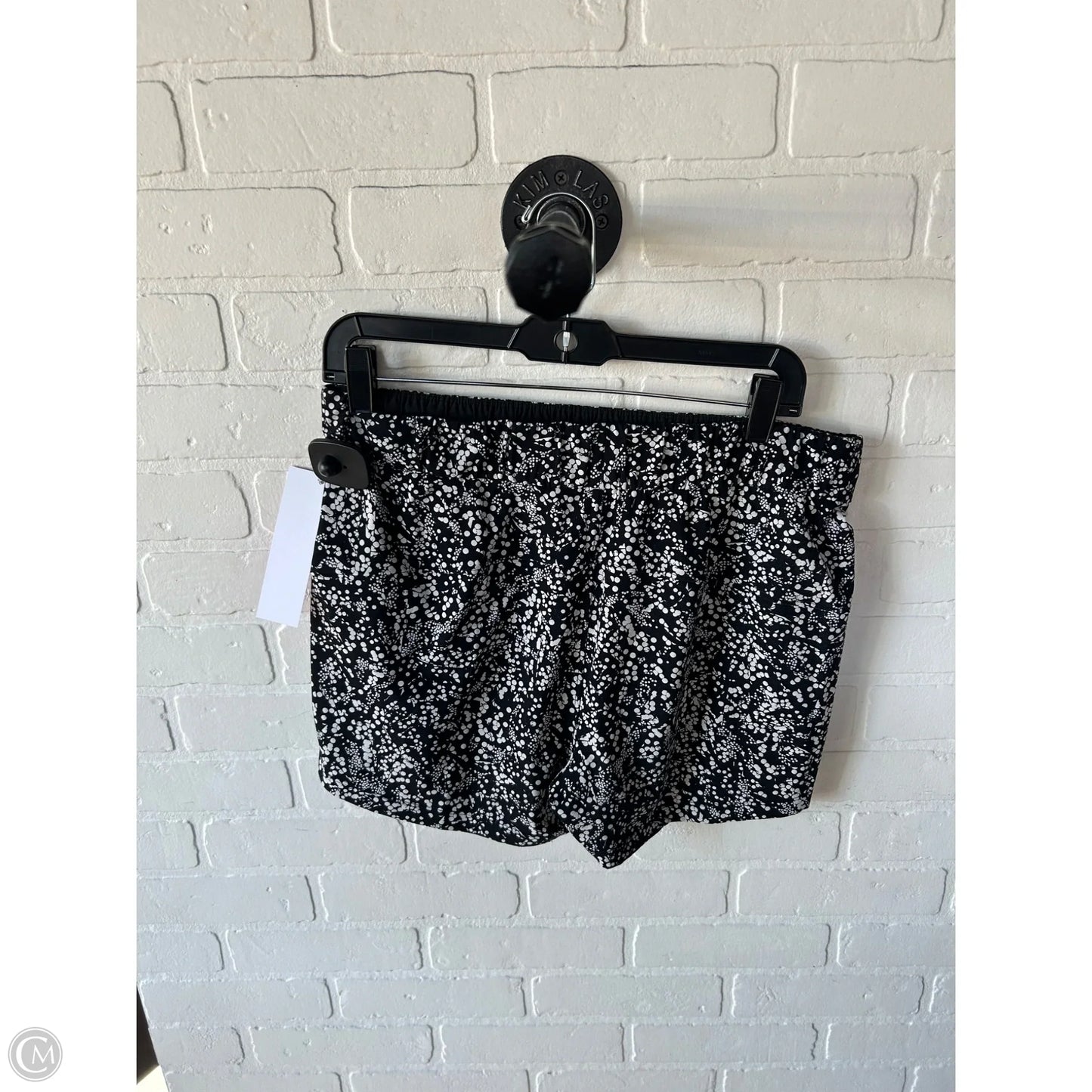 Athletic Shorts By Lululemon In Black & White, Size: 8
