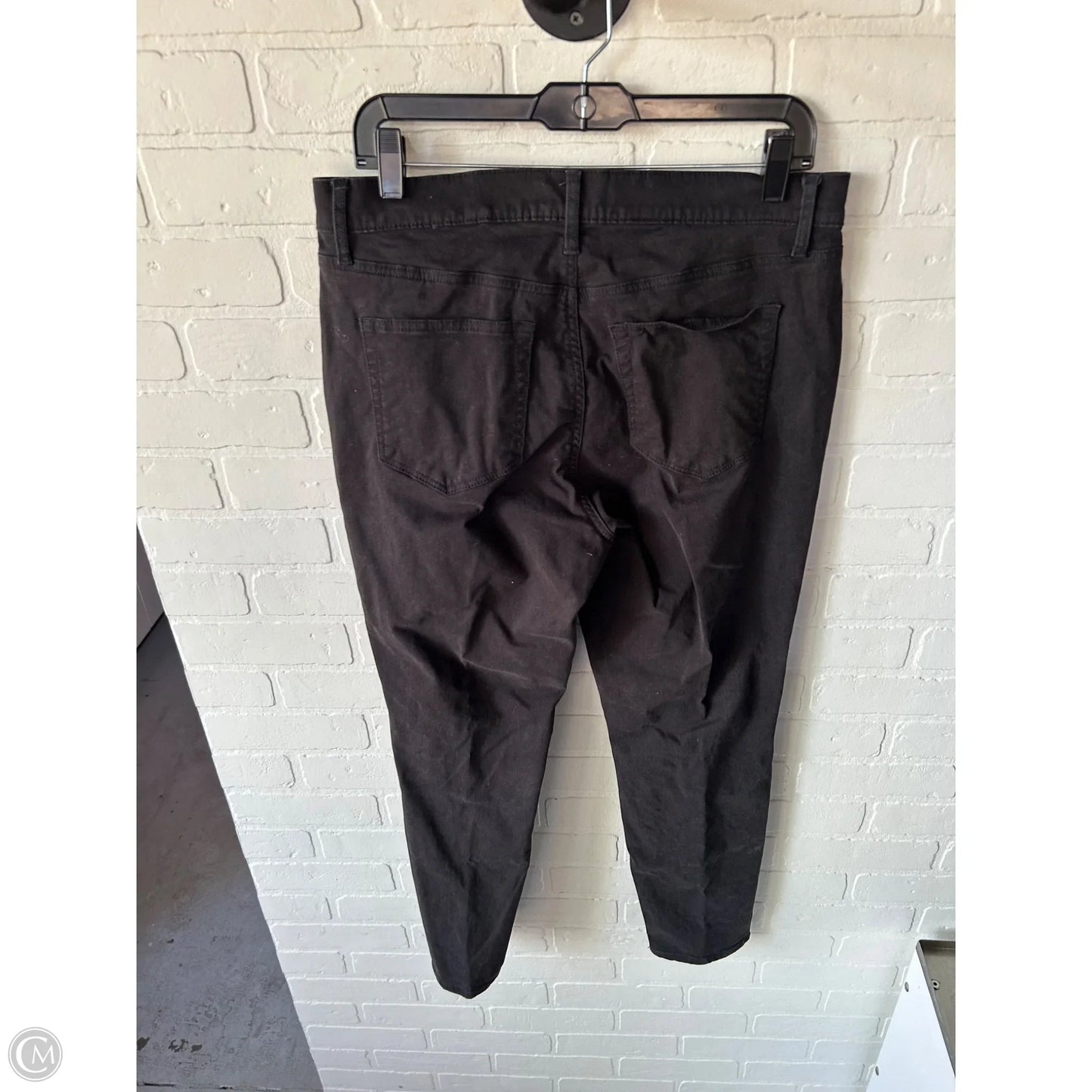 Jeans Straight By Loft In Black Denim, Size: 10