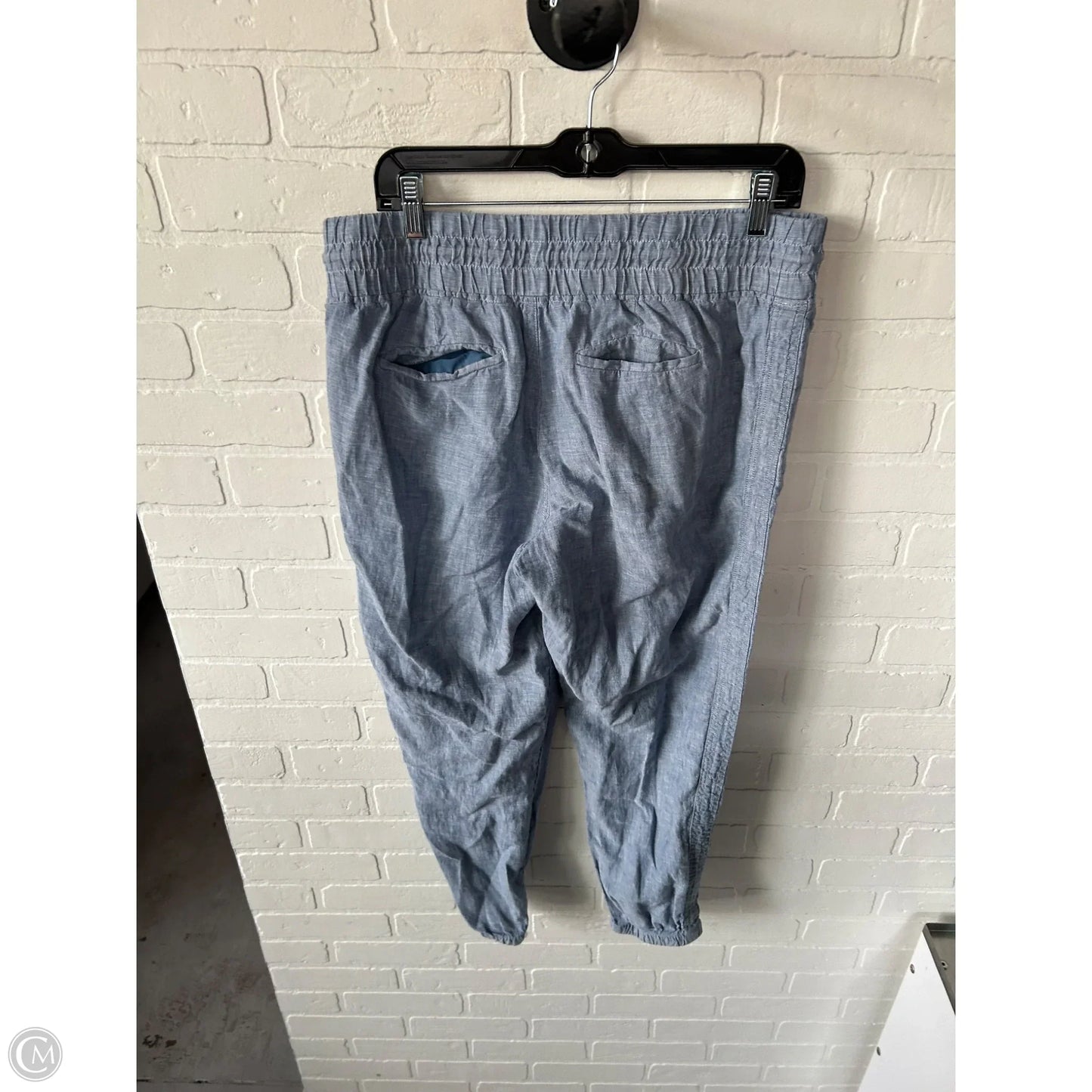 Pants Linen By Athleta In Blue & Brown, Size: 12