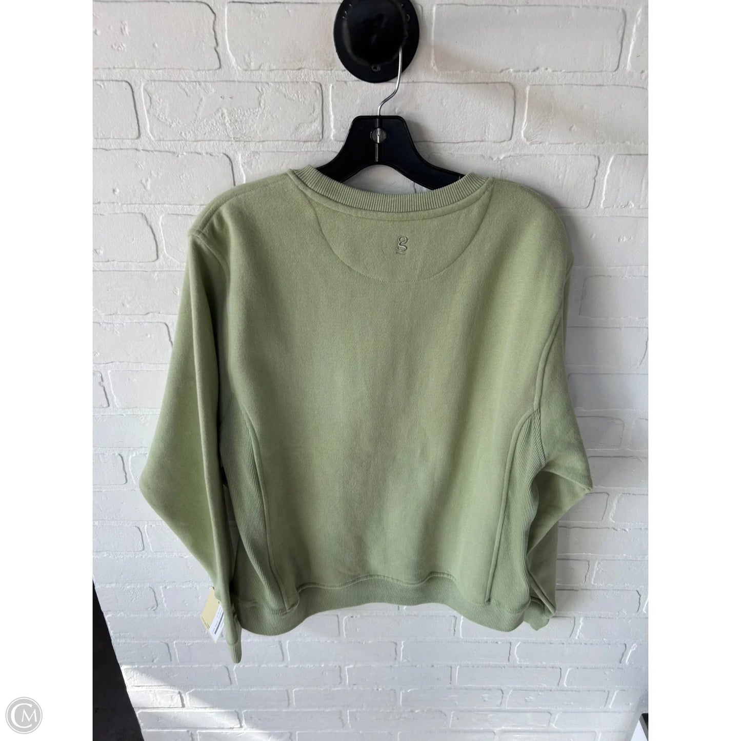 Sweatshirt Crewneck By Clothes Mentor In Green, Size: L