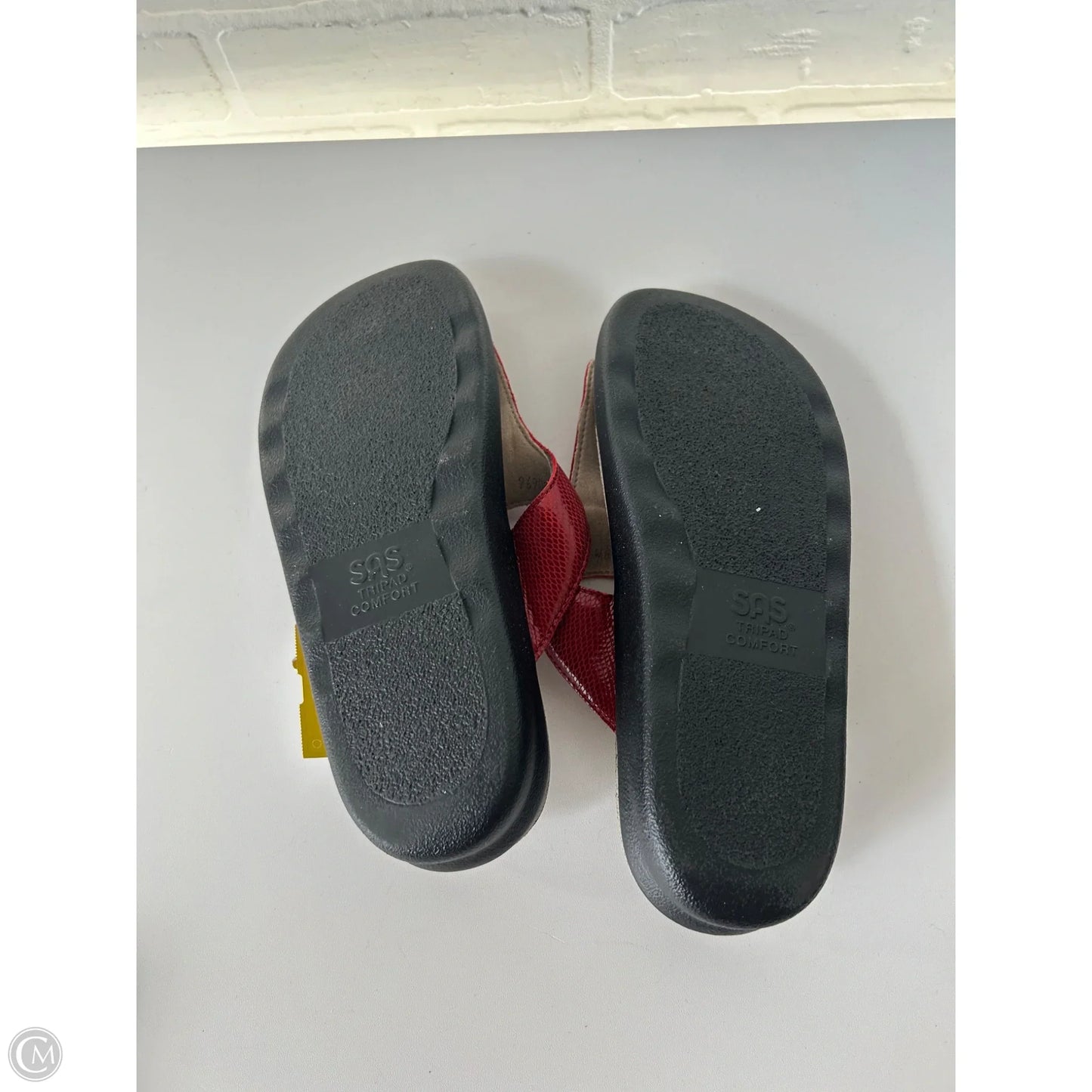 Sandals Flip Flops By Sas In Red, Size: 9.5