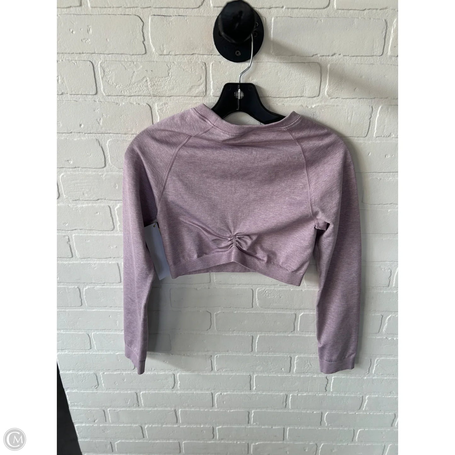 Athletic Top Long Sleeve Crewneck By Gym Shark In Purple, Size: M