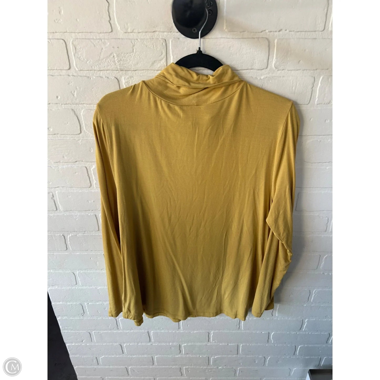 Top Long Sleeve Basic By Jm Collections In Yellow, Size: Xlp