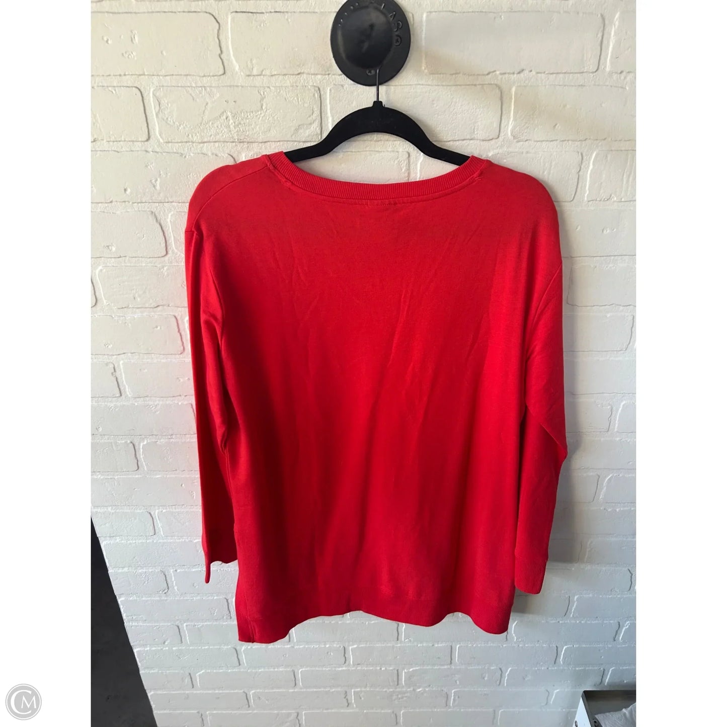 Sweatshirt Crewneck By Chicos In Red, Size: M