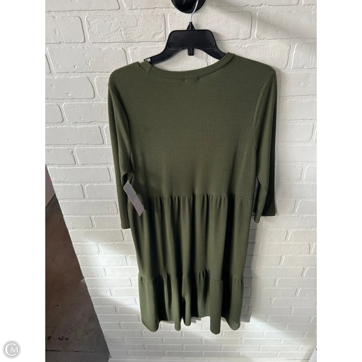 Dress Casual Midi By Clothes Mentor In Green, Size: L