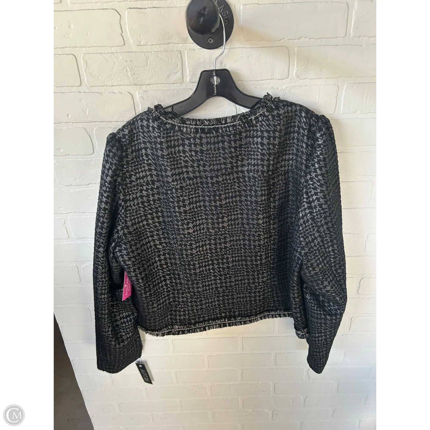 Blazer By Apt 9 In Black & Silver, Size: Xl