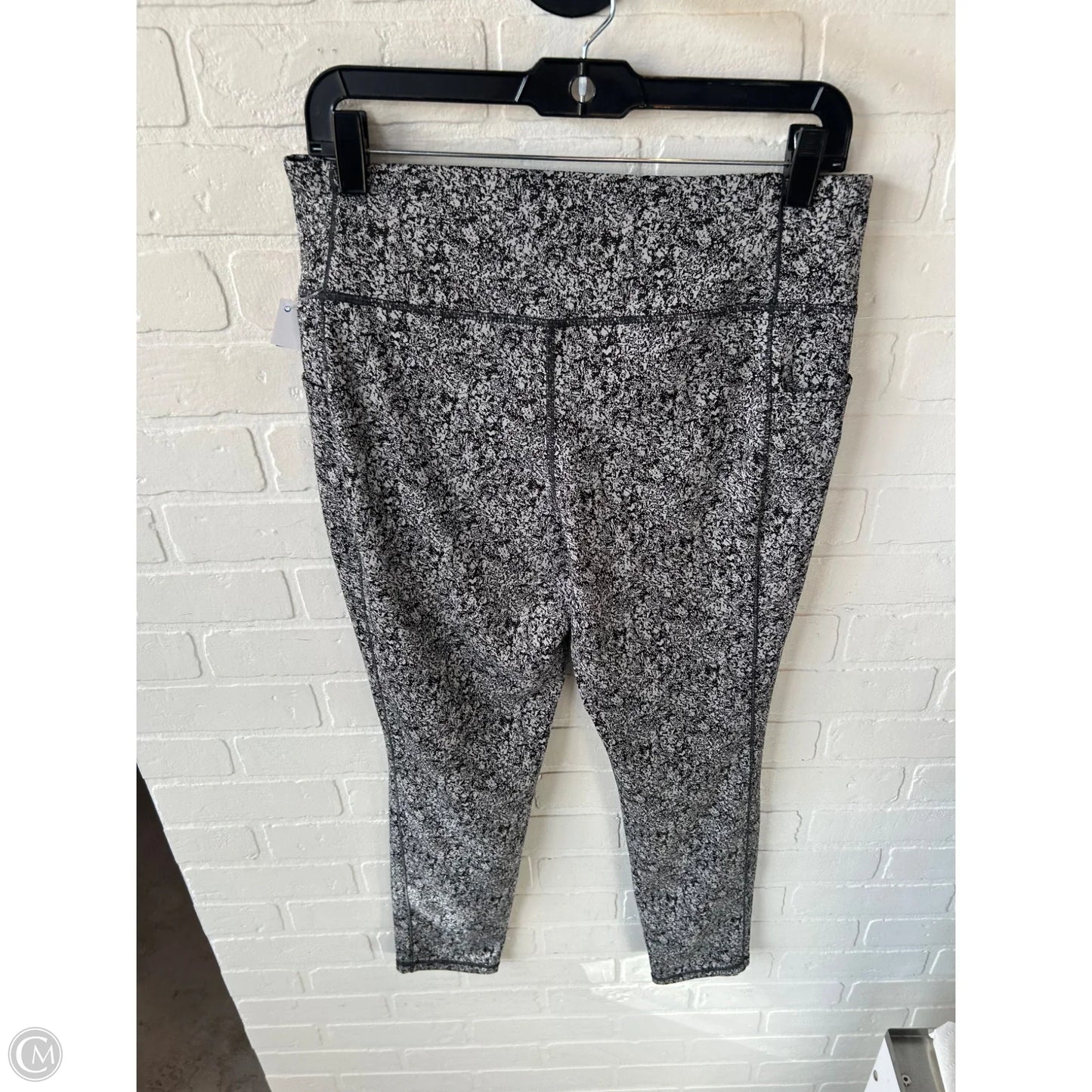 Athletic Leggings By Members Mark In Black & Grey, Size: 16