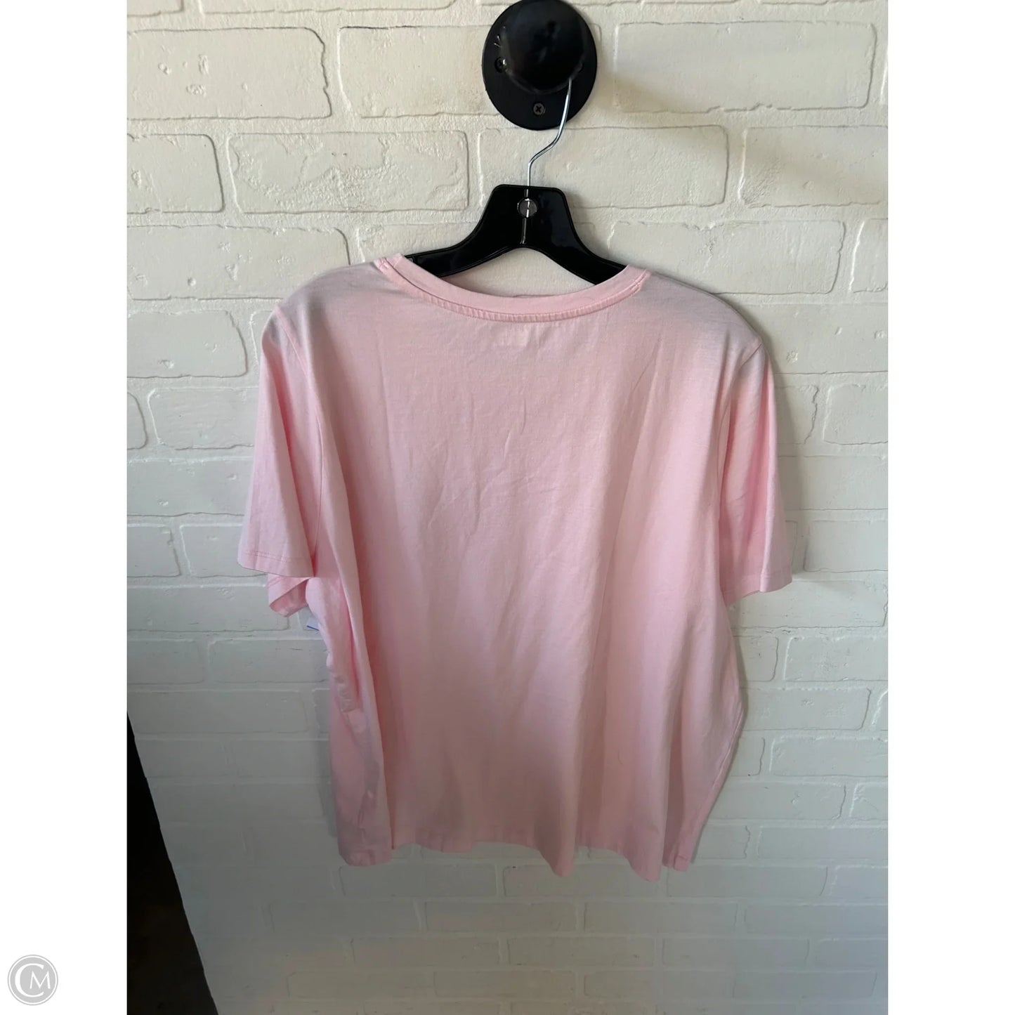 Top Short Sleeve Basic By Lands End In Pink, Size: 2x