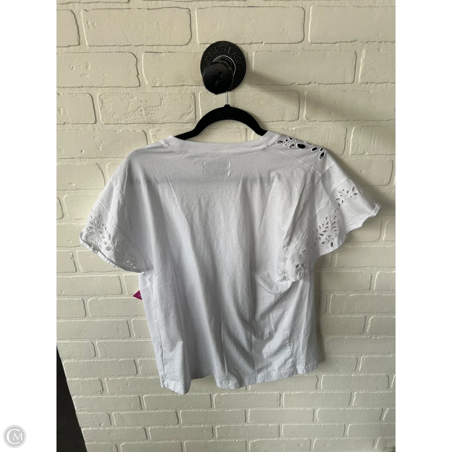 Top Short Sleeve By 7 For All Mankind In White, Size: M