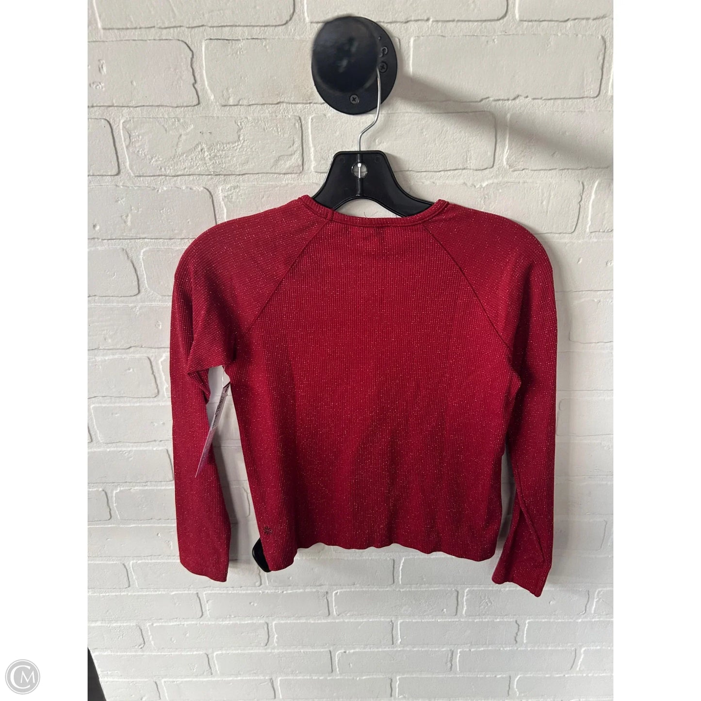 Athletic Top Long Sleeve Crewneck By Athleta In Red, Size: Xs