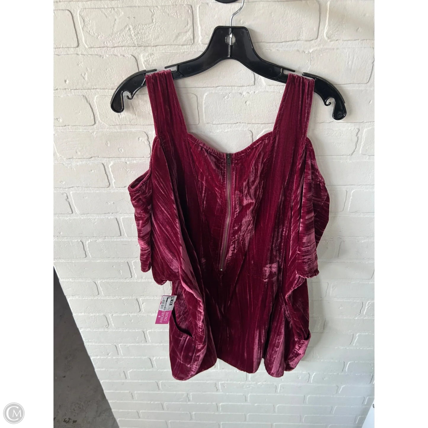 Top Short Sleeve By Soft Surroundings In Pink, Size: Xl