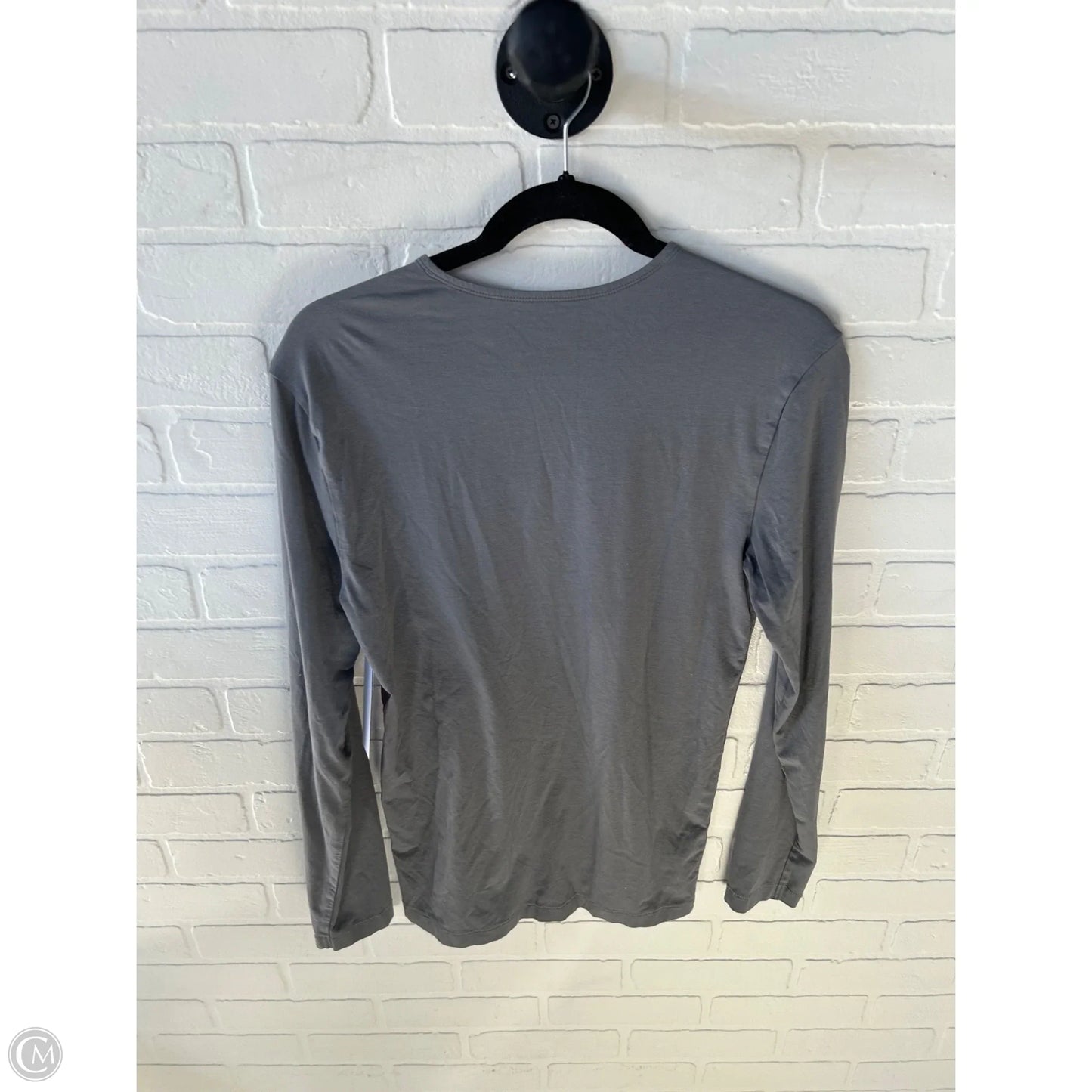 Athletic Top Long Sleeve Crewneck By Nobull In Grey, Size: S