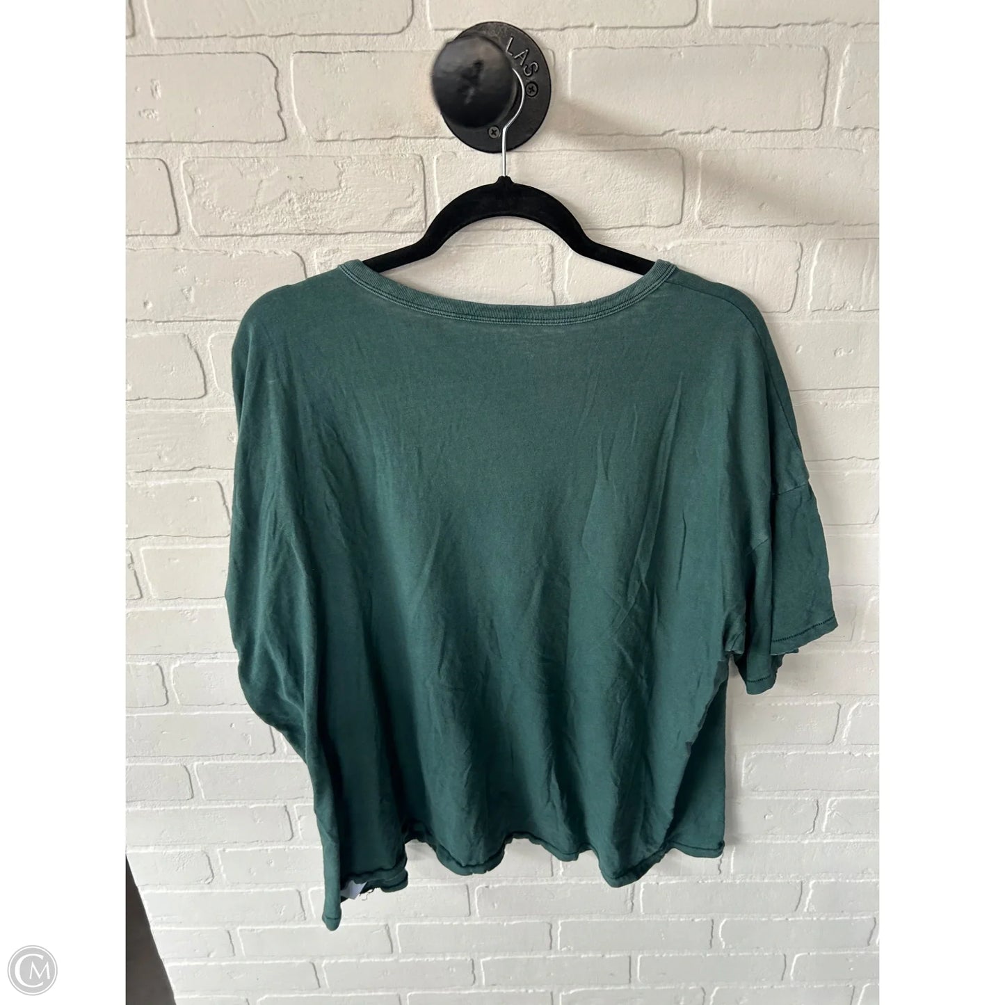 Top Short Sleeve Basic By American Eagle In Green, Size: Xl