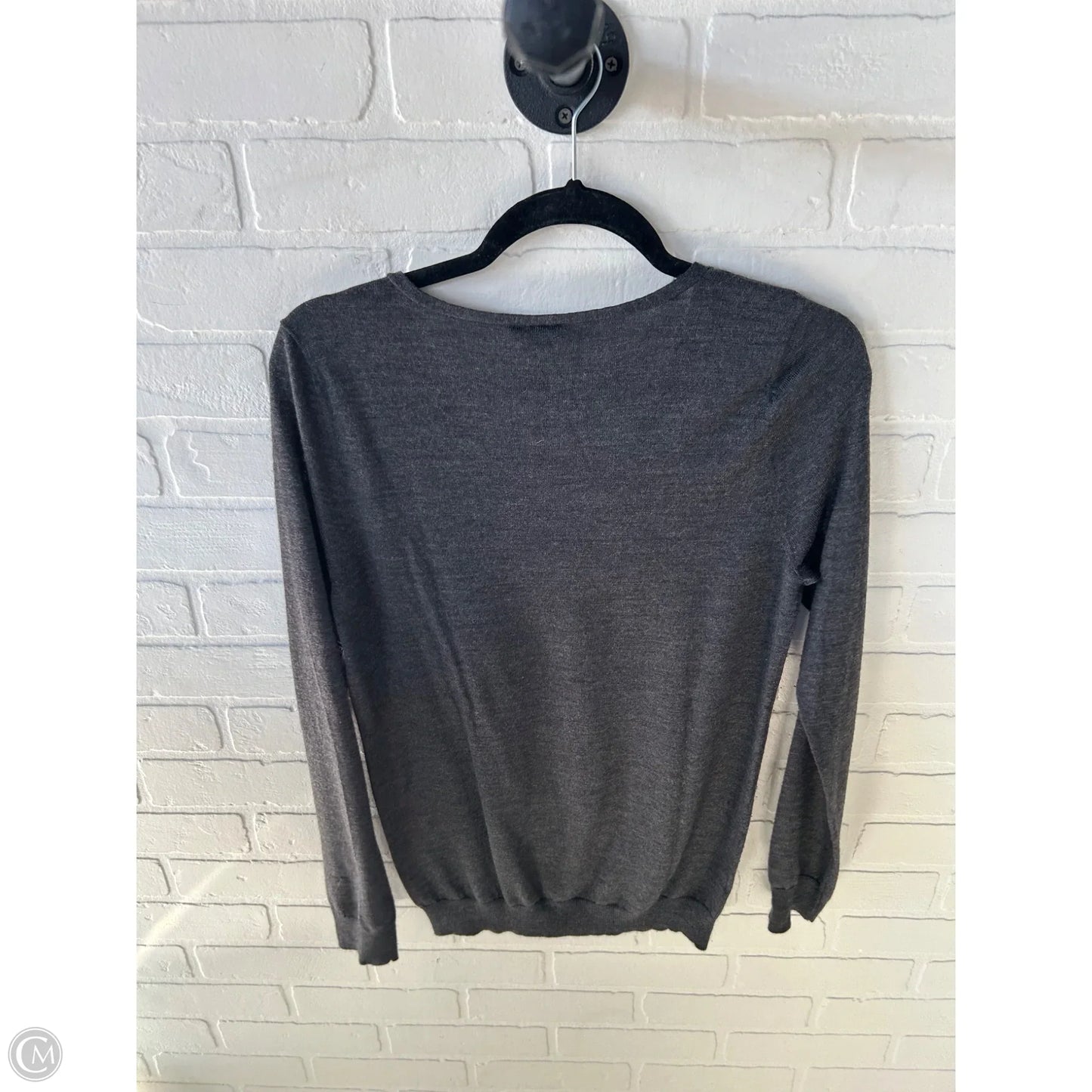 Sweater By Ann Taylor In Grey, Size: L