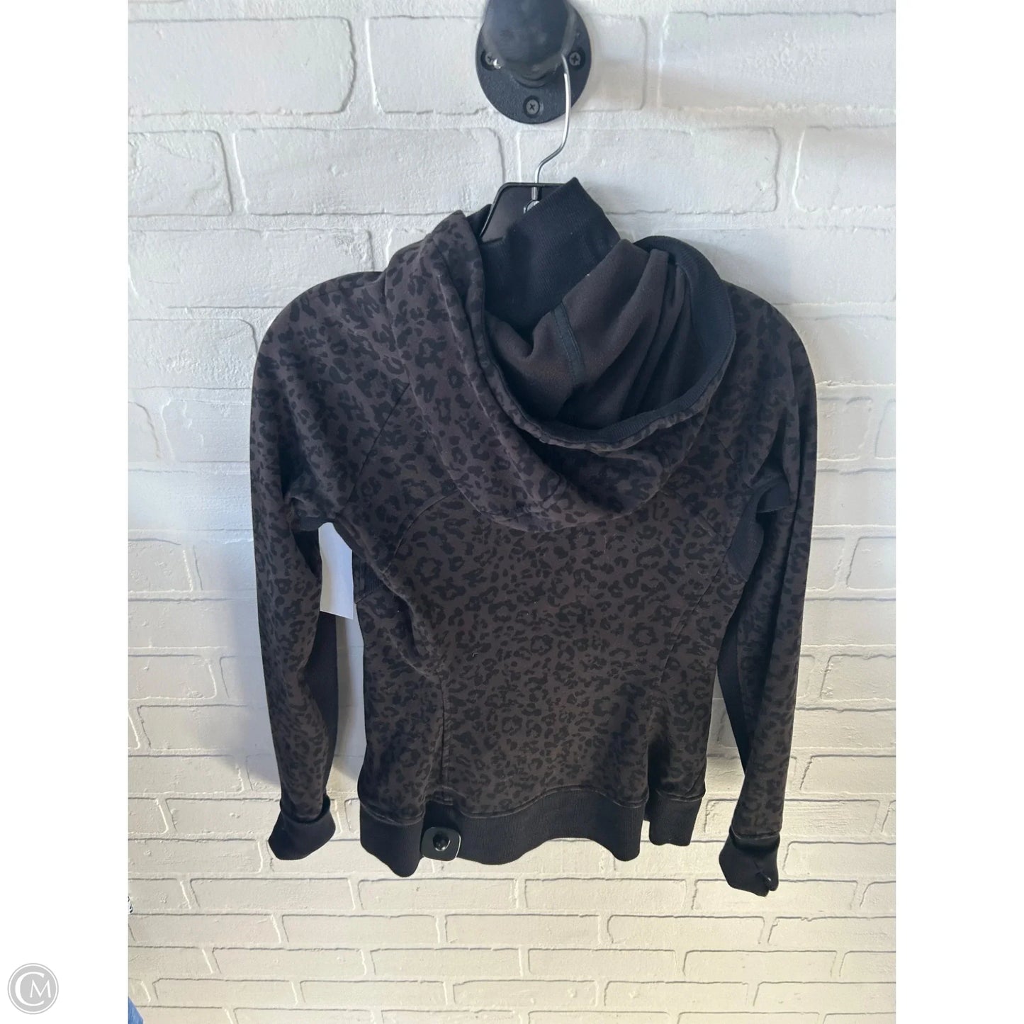 Athletic Sweatshirt Hoodie By Athleta In Black & Grey, Size: Xs