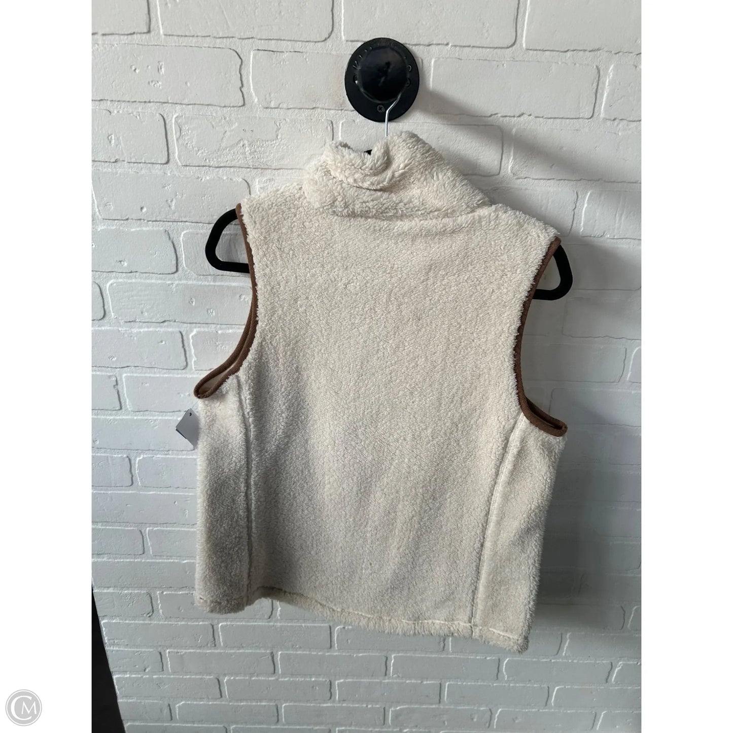 Vest Other By Chaps In Brown & Cream, Size: L