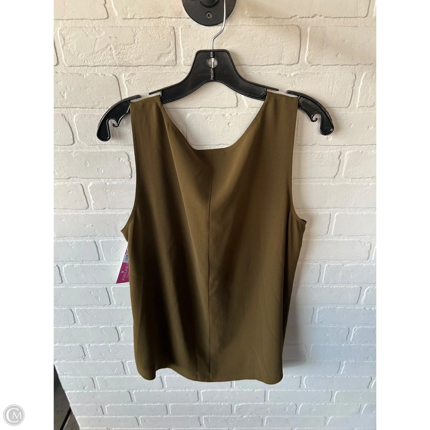 Top Sleeveless By Eileen Fisher In Green, Size: L