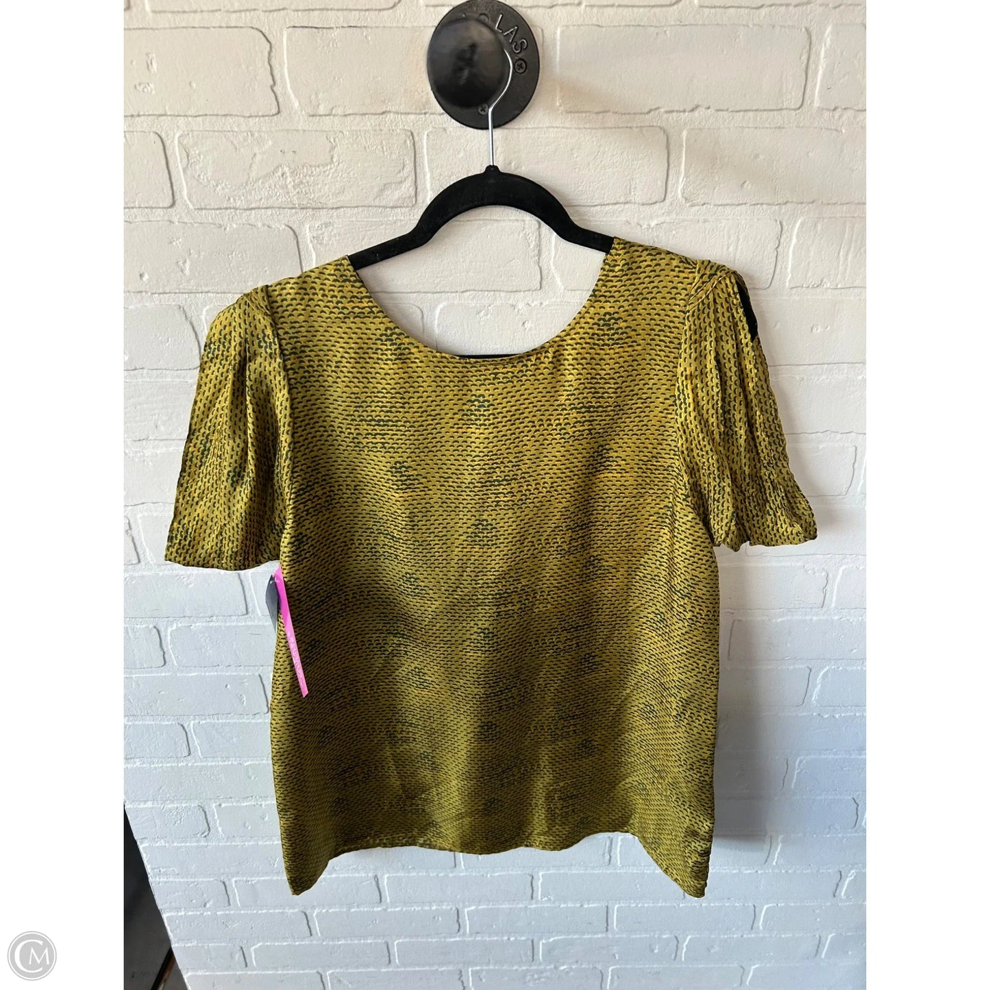 Top Short Sleeve By Rachel Zoe In Yellow, Size: L