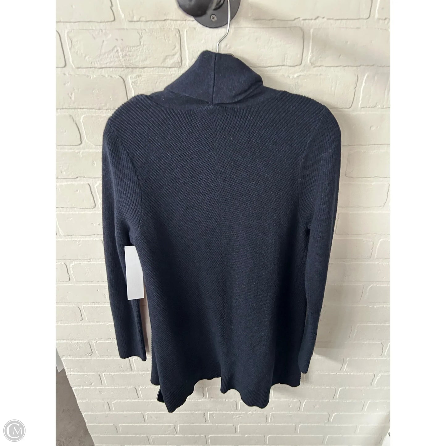 Sweater Cardigan By White House Black Market In Blue & Silver, Size: L