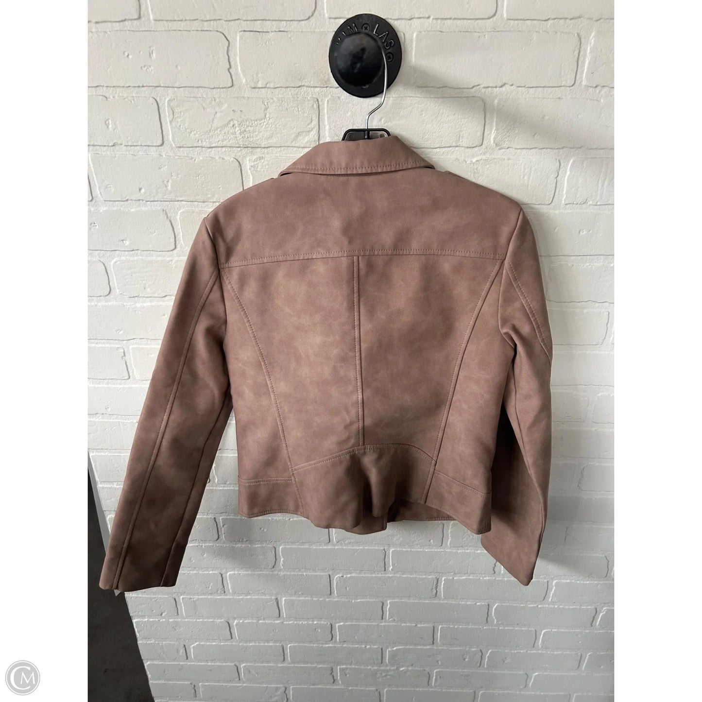 Jacket Moto By Bb Dakota In Tan, Size: S