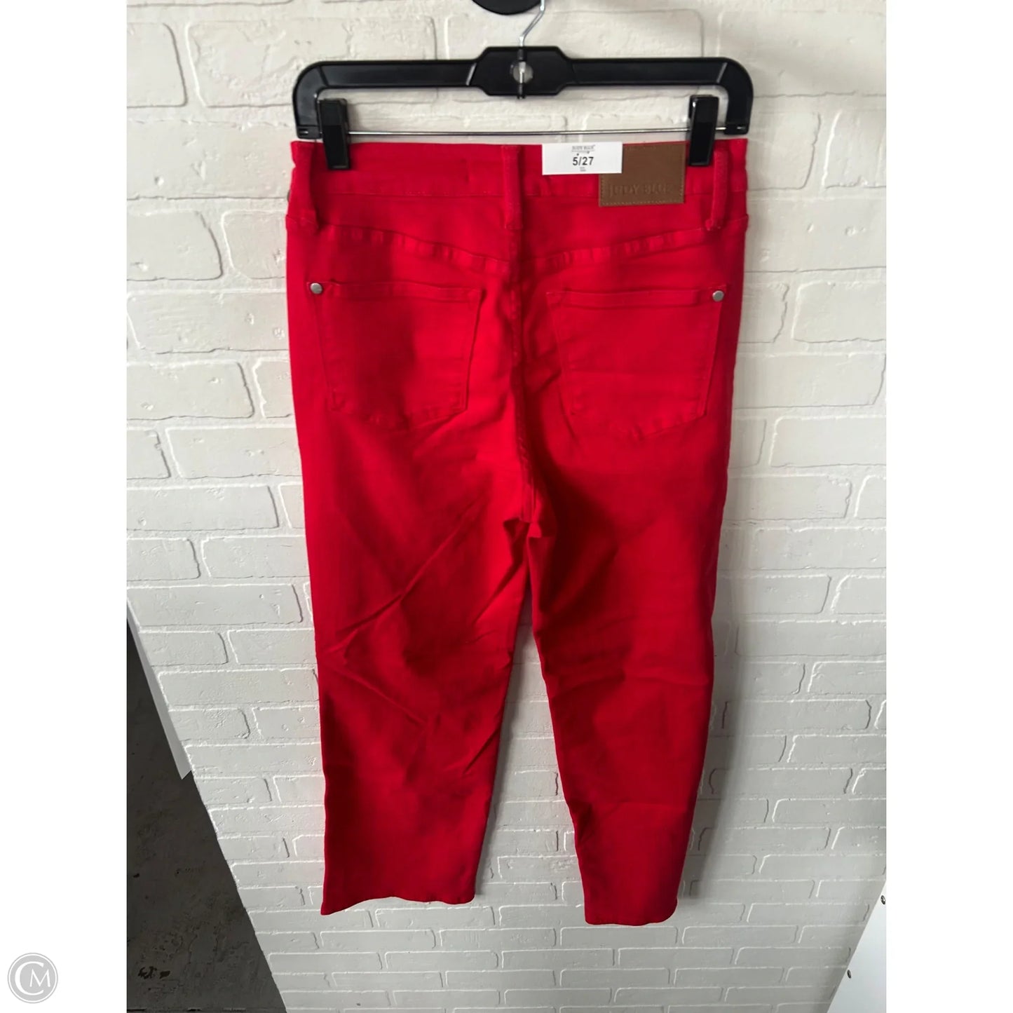 Jeans Straight By Judy Blue In Red Denim, Size: 4