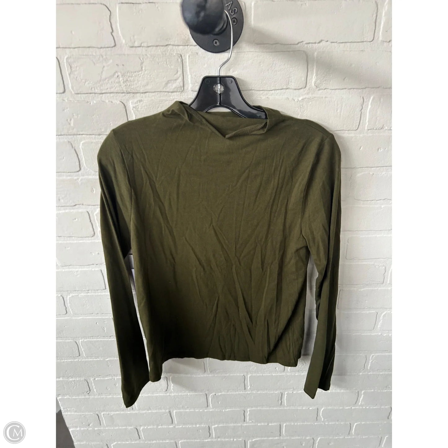 Top Long Sleeve Basic By Old Navy In Green, Size: M
