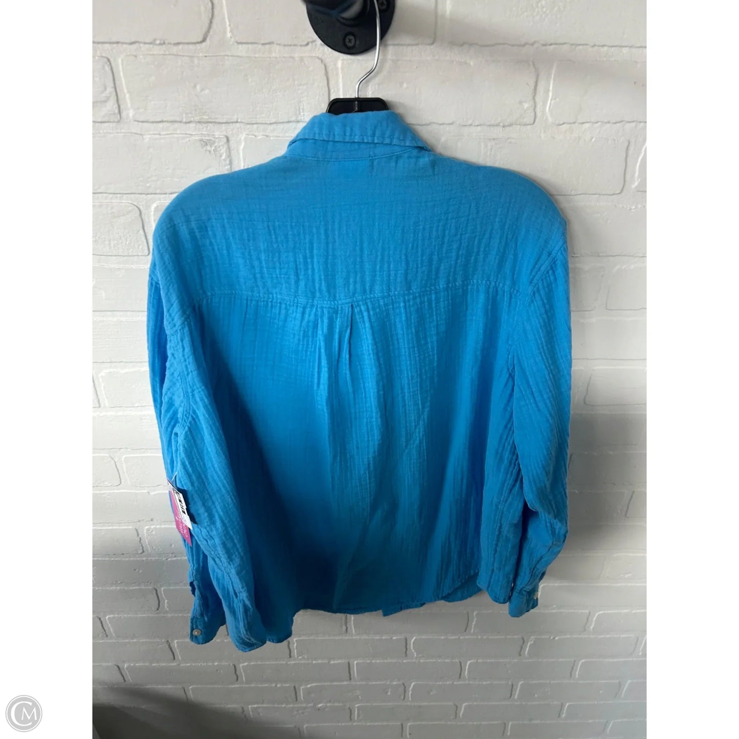 Top Long Sleeve By Gap In Blue, Size: M