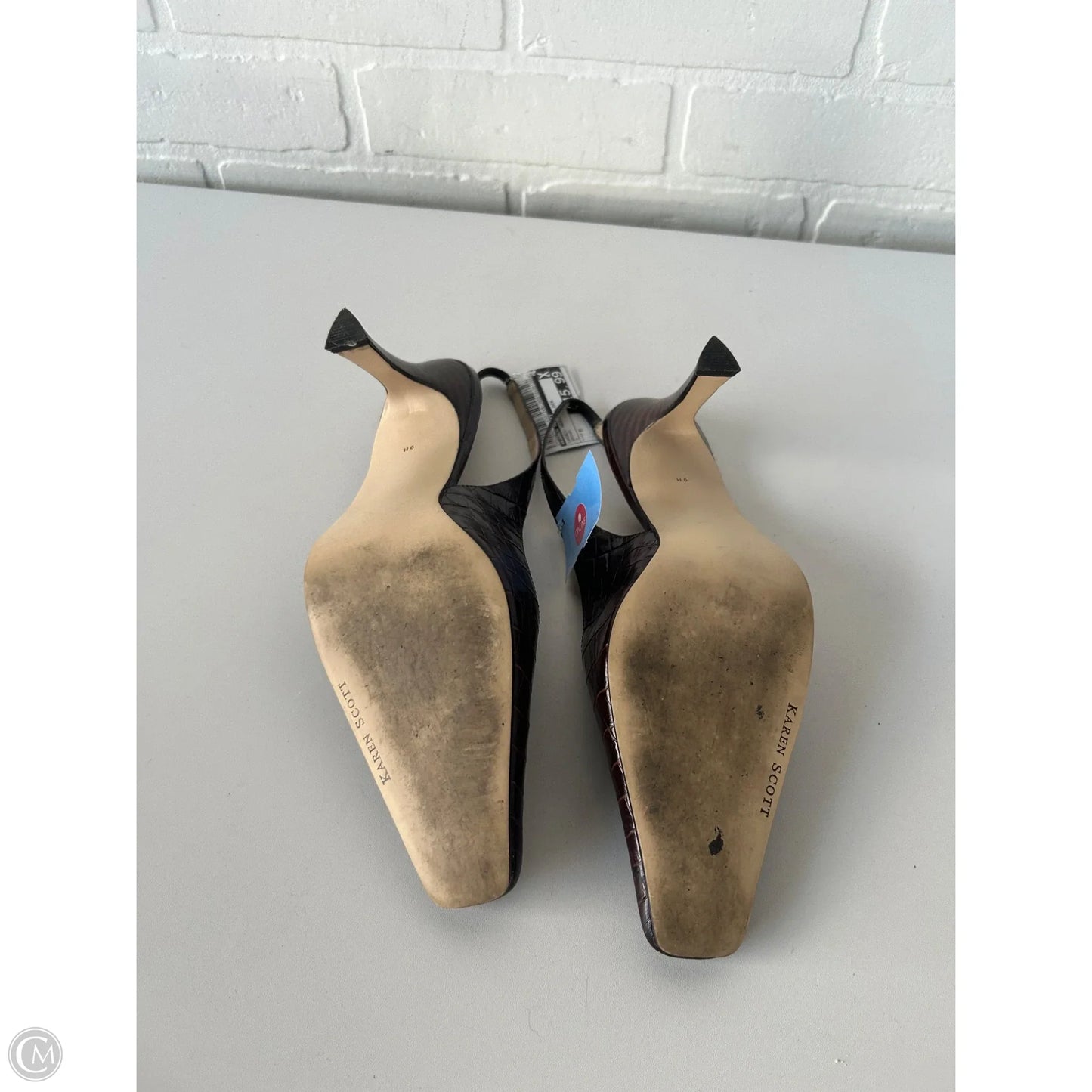 Shoes Heels Block By Karen Scott In Brown, Size: 9