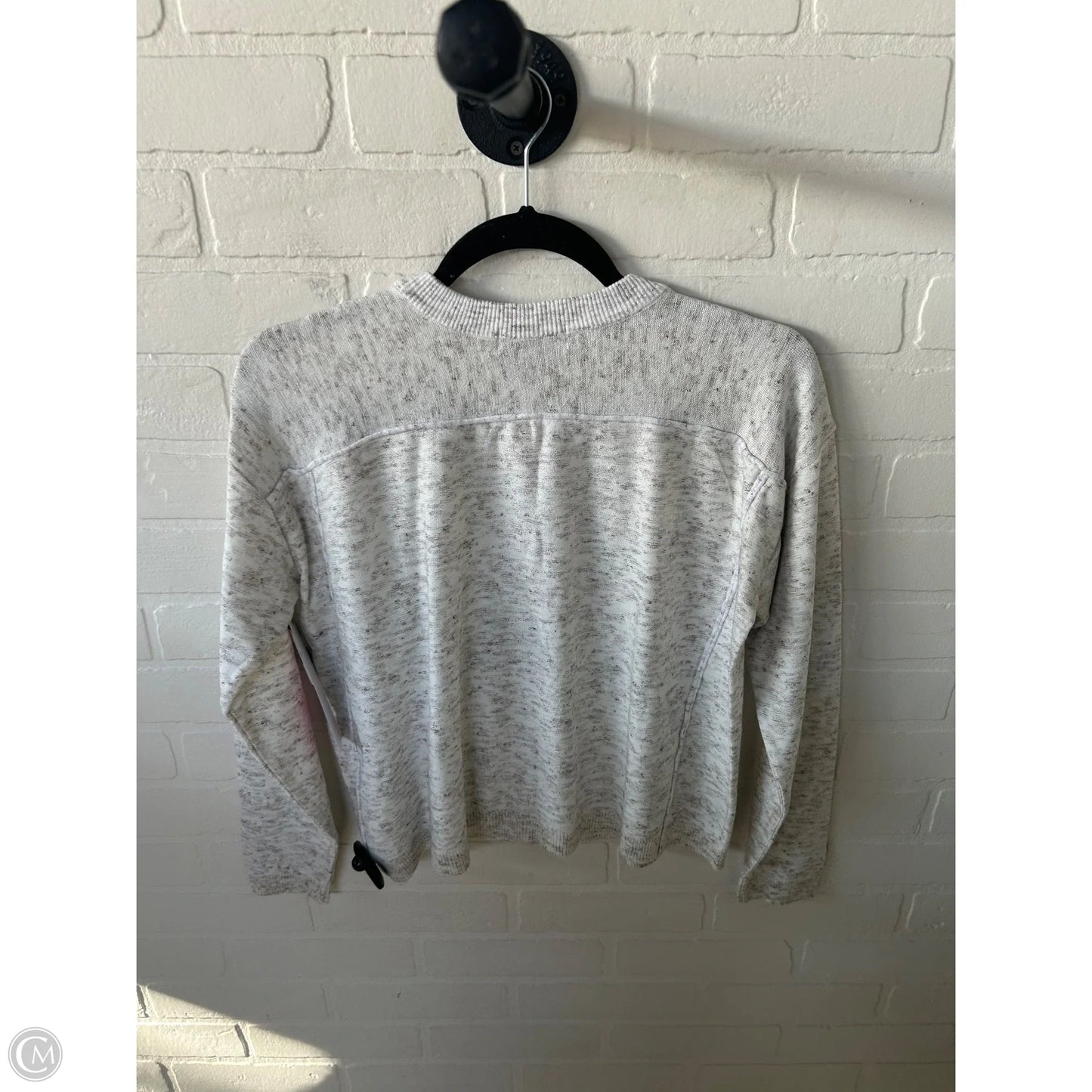 Sweater Cardigan By Cmc In Tan & White, Size: S