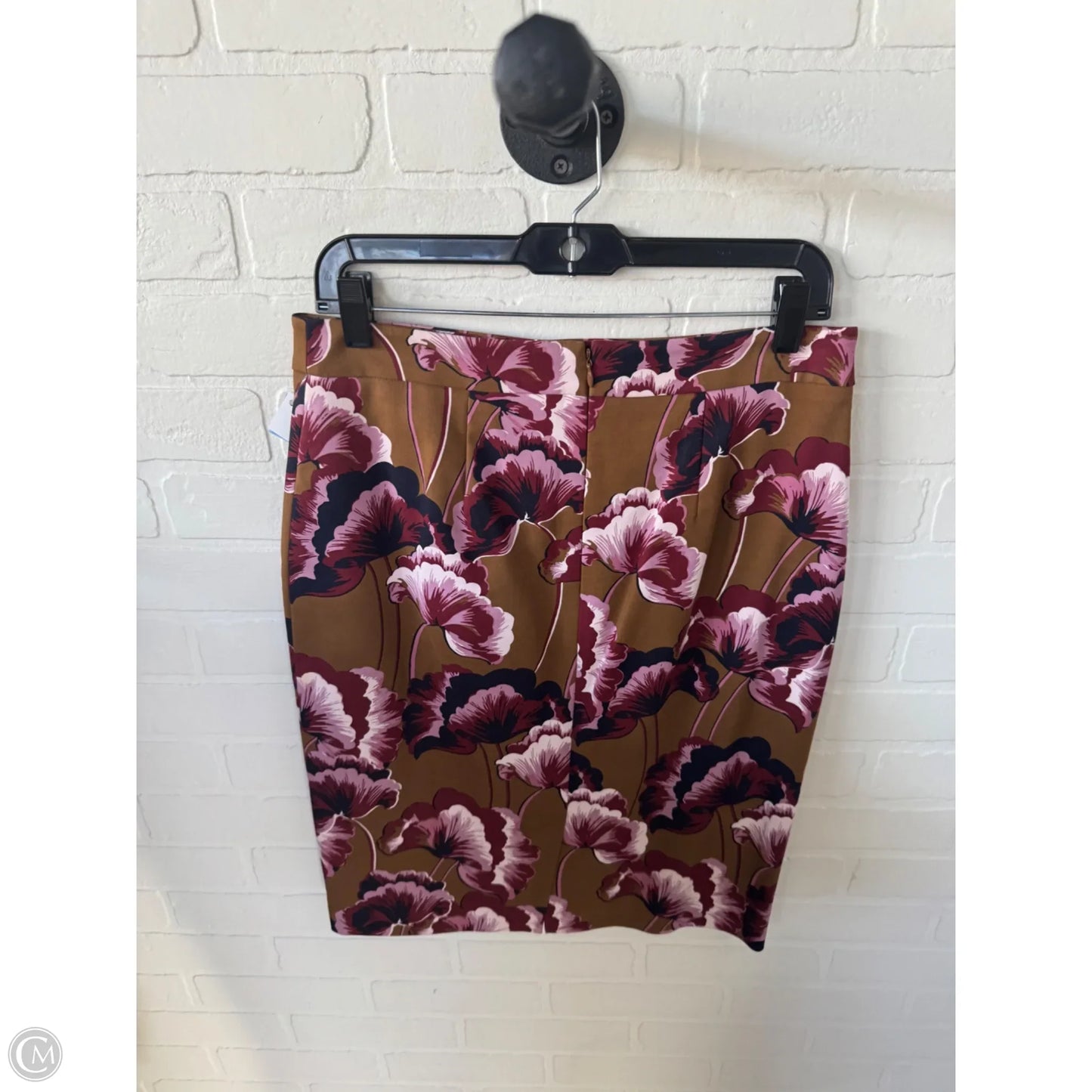 Skirt Midi By Ann Taylor In Brown & Pink, Size: 6