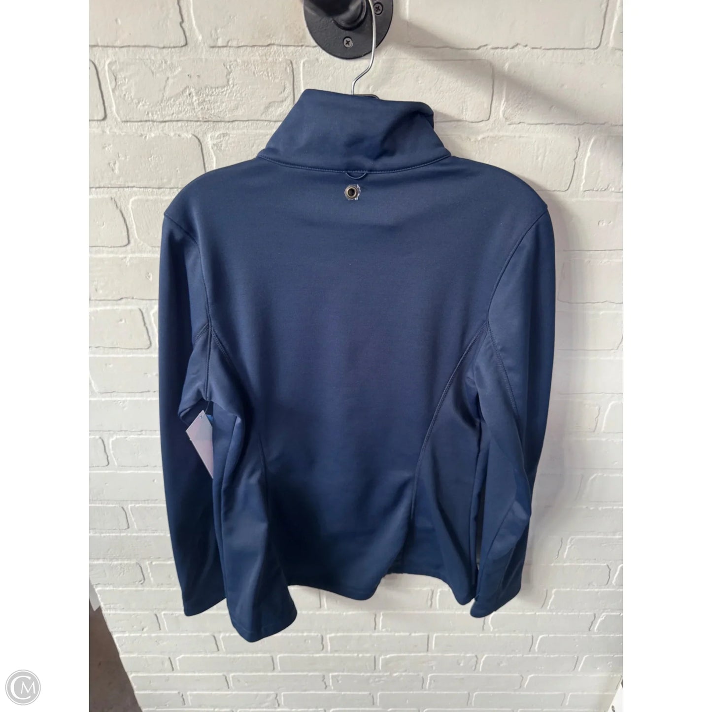 Athletic Top Long Sleeve Collar By Port Authority In Blue, Size: M