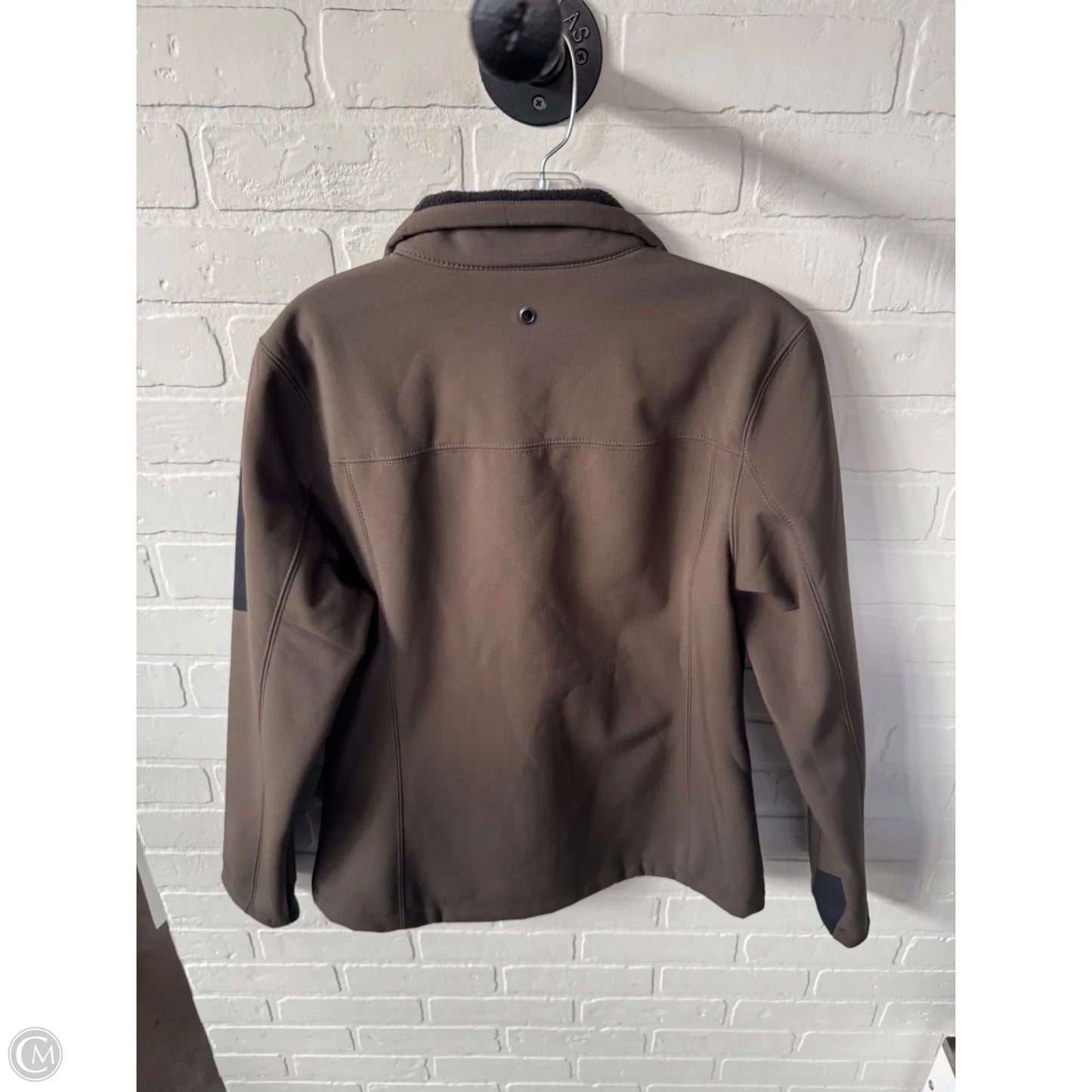 Jacket Fleece By Eddie Bauer In Brown, Size: M