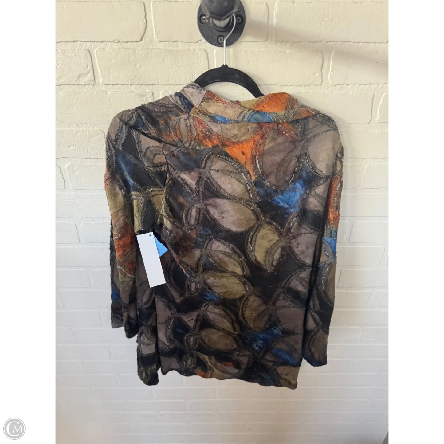 Top Long Sleeve By Radzoli In Black & Green, Size: M