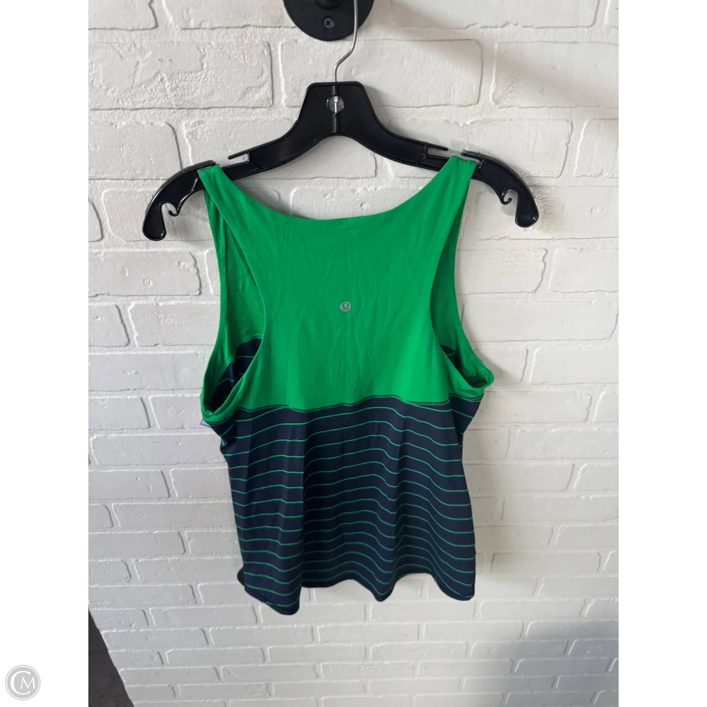 Athletic Tank Top By Lululemon In Blue & Green, Size: L