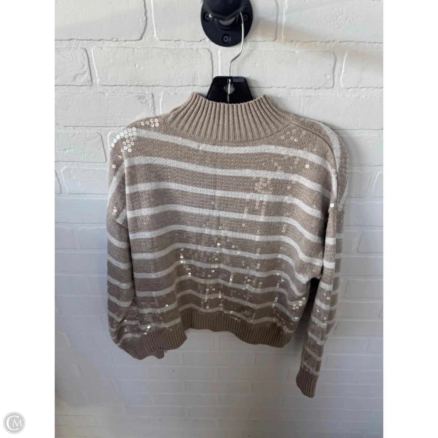 Sweater By On 34th In Tan & White, Size: M
