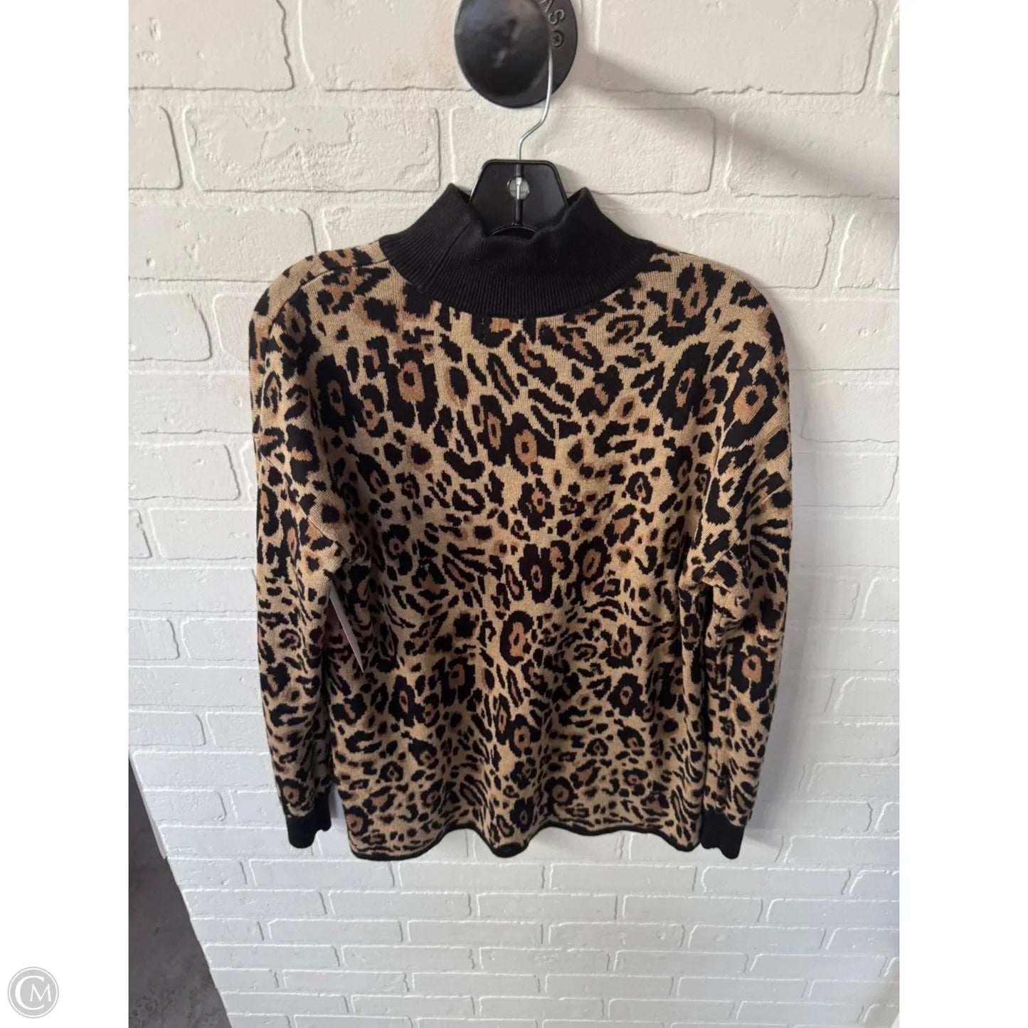 Sweater By Calvin Klein In Animal Print, Size: S