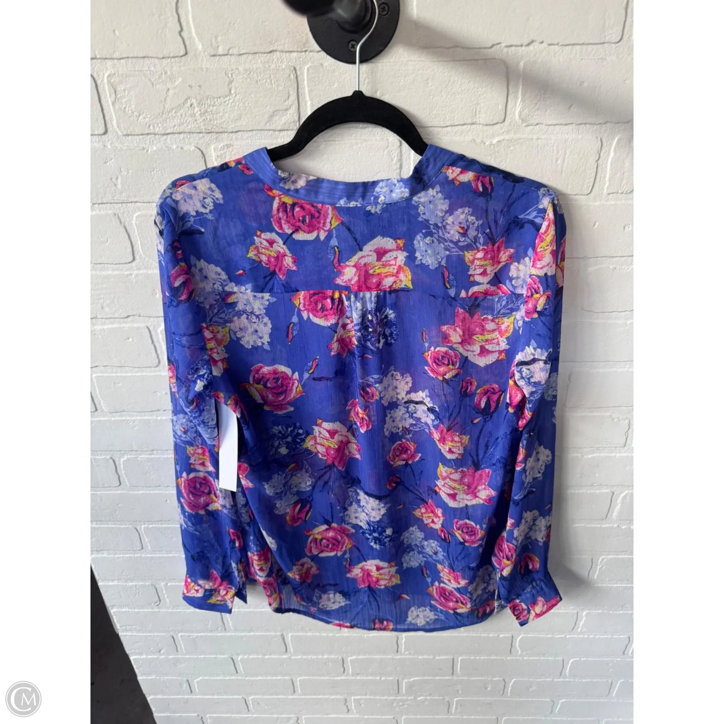 Top Long Sleeve By Kut In Pink & Purple, Size: M