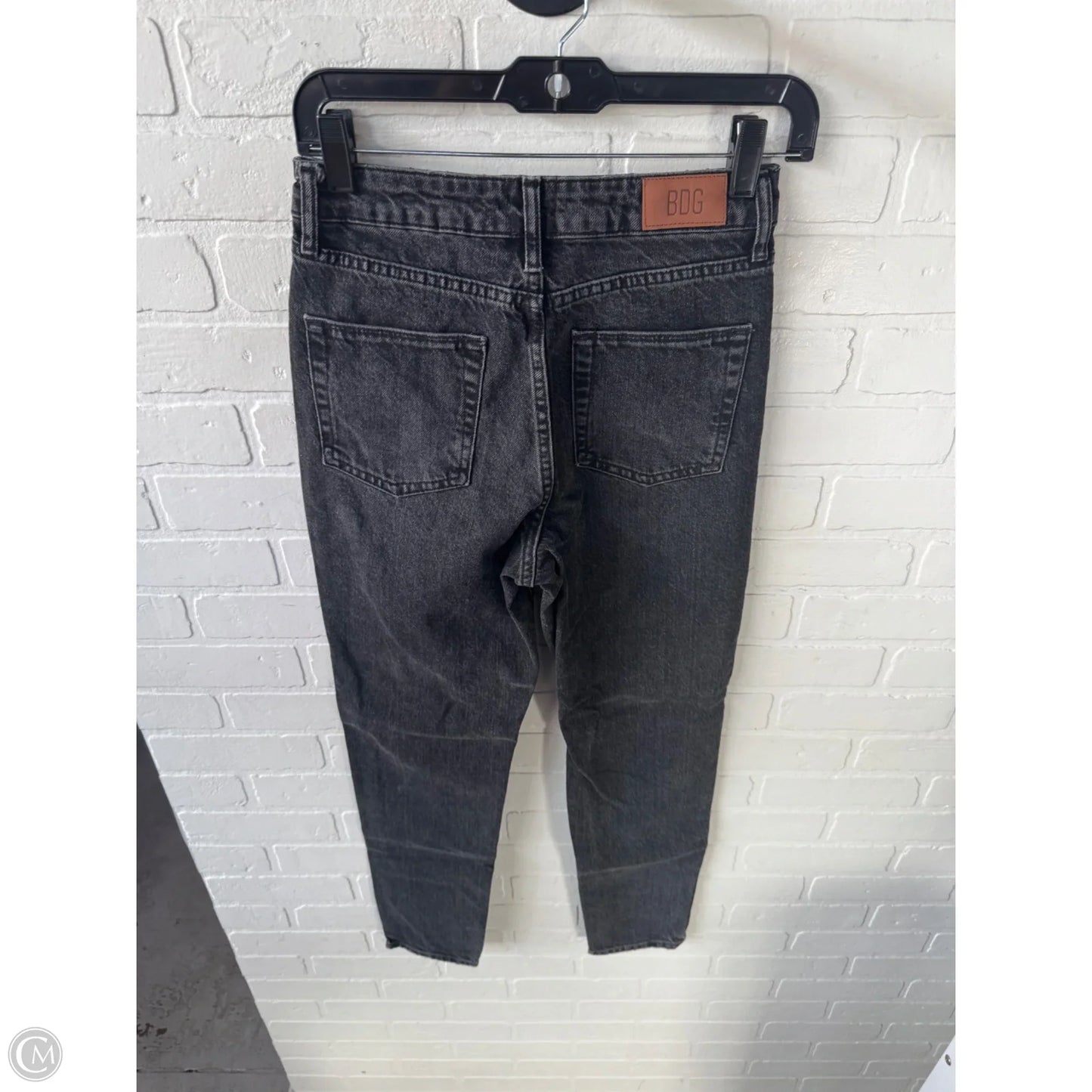 Jeans Straight By Bdg In Black Denim, Size: 2