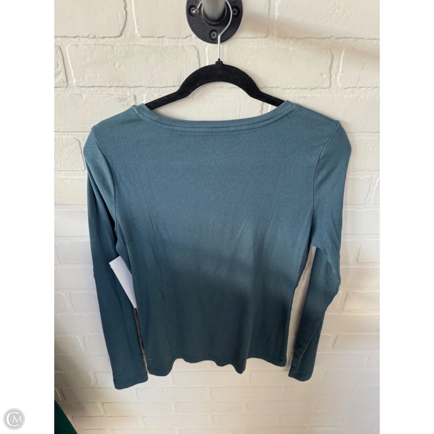 Top Long Sleeve Basic By A New Day In Blue, Size: S
