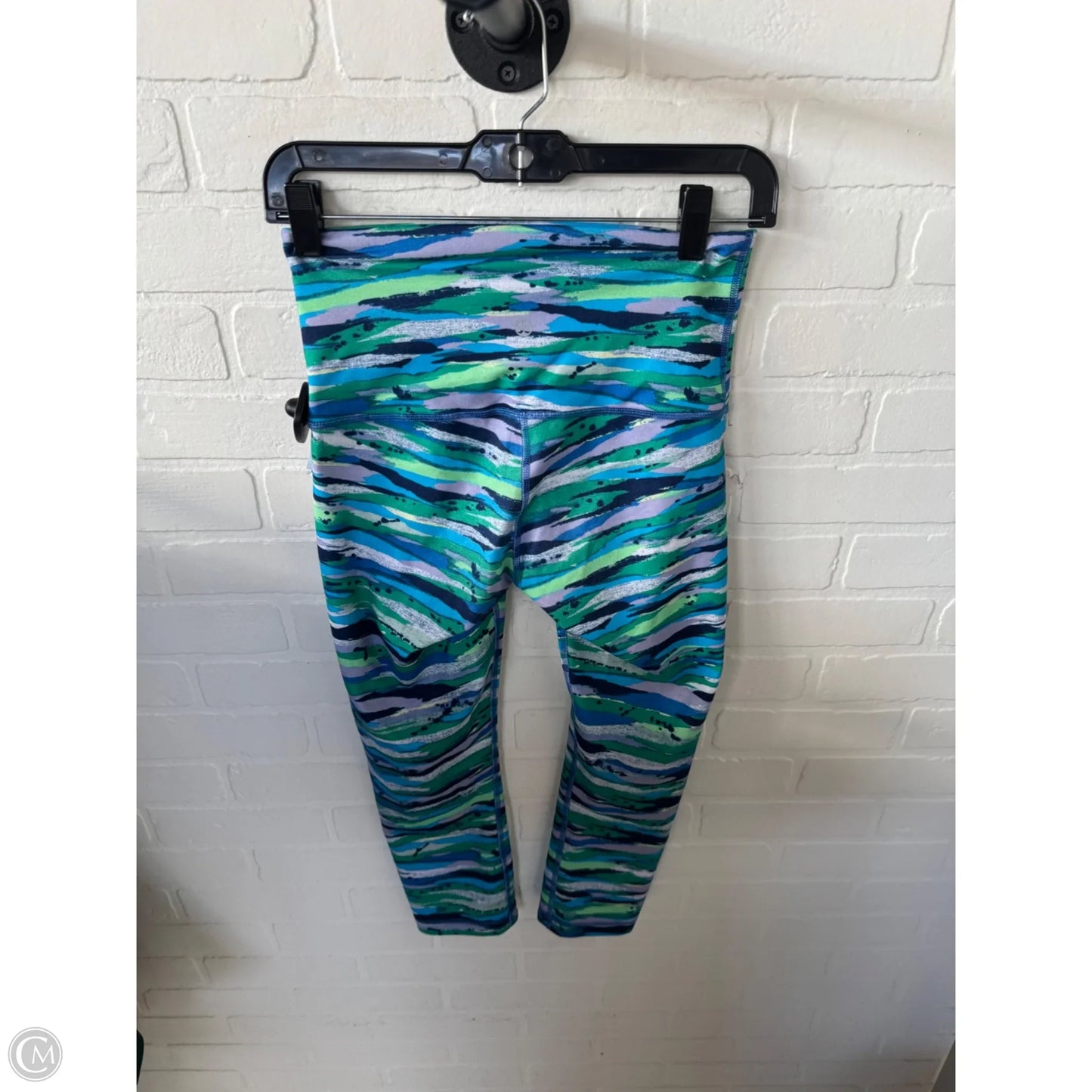 Athletic Leggings By Lululemon In Blue & Green, Size: 6