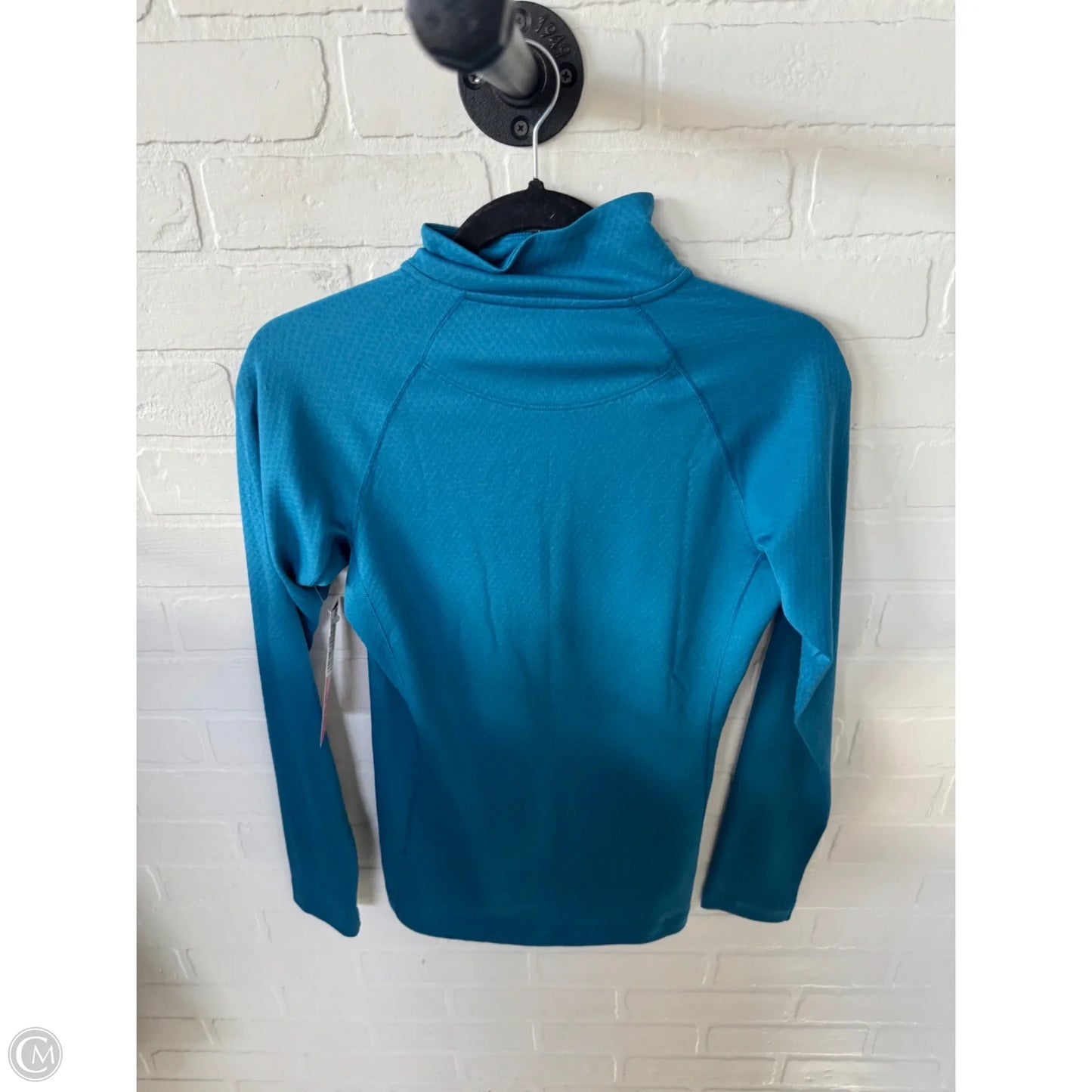 Athletic Top Long Sleeve Collar By Patagonia In Blue, Size: S