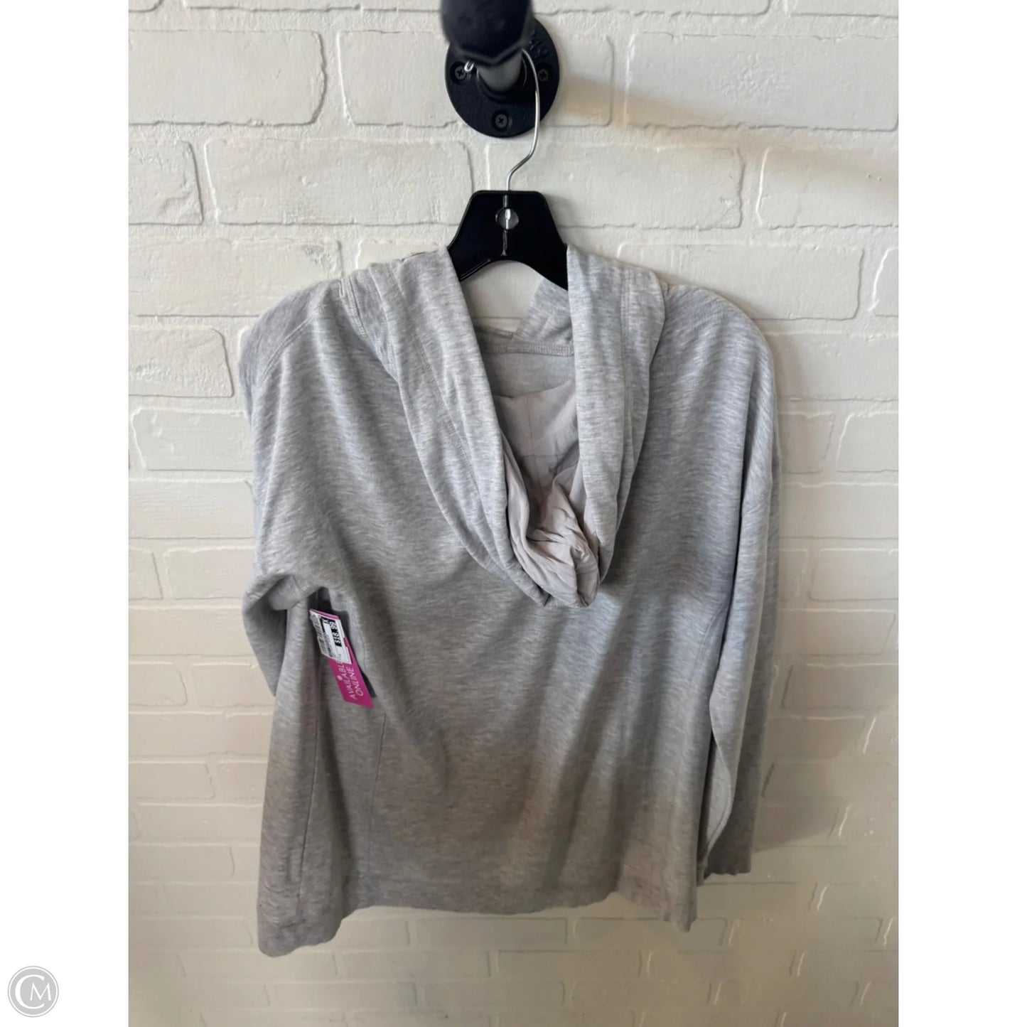 Sweatshirt Hoodie By Soft Surroundings In Grey, Size: M