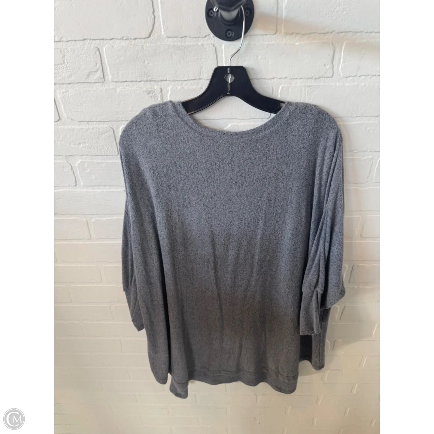 Tunic 3/4 Sleeve By Soft Surroundings In Grey, Size: S