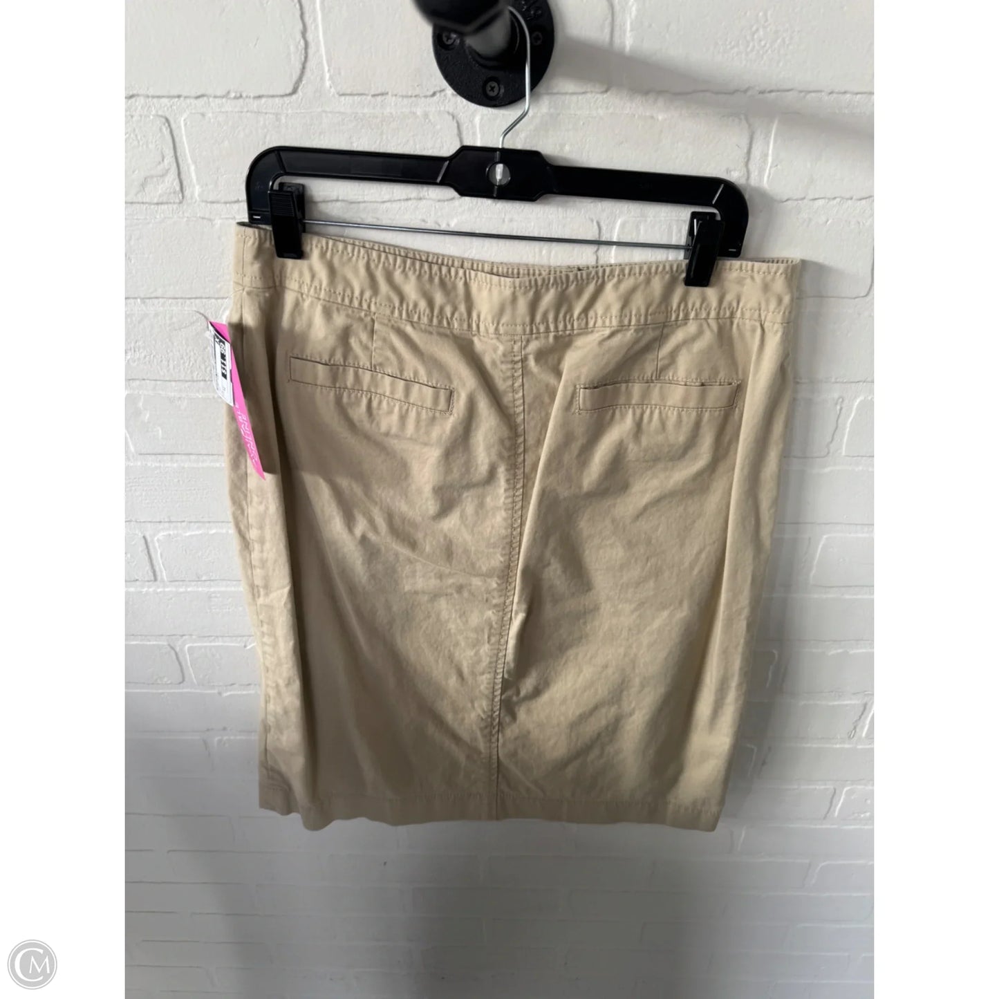 Skirt Midi By Banana Republic In Tan, Size: 12