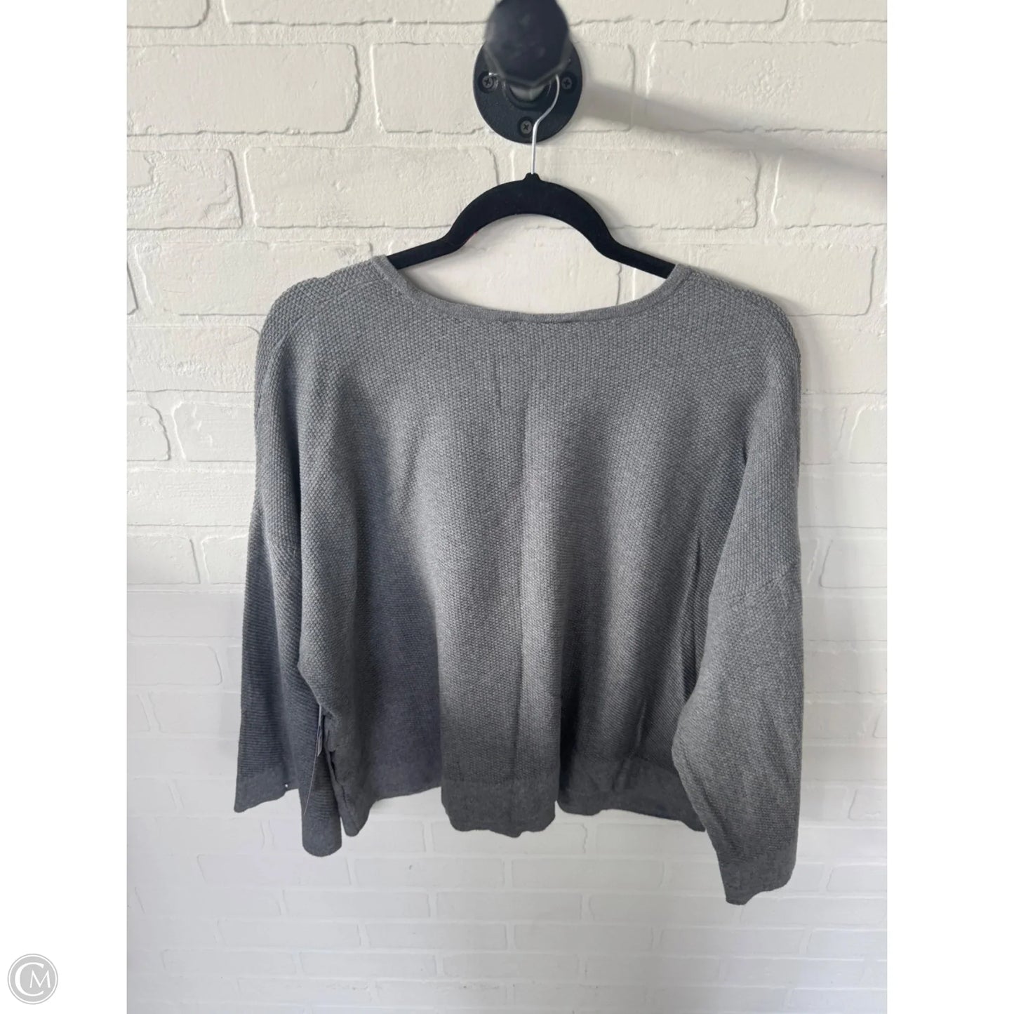 Sweater Short Sleeve By Pure Jill In Grey, Size: L