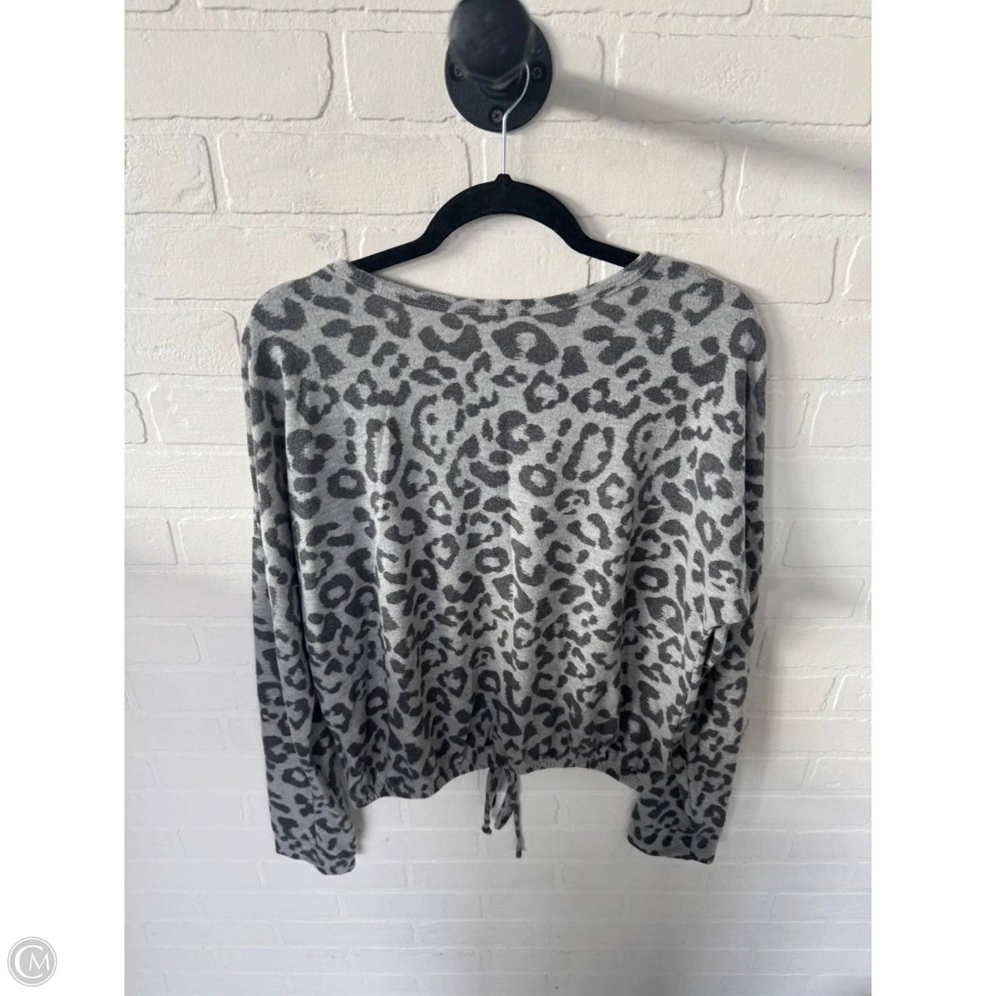 Top Long Sleeve By Free Kisses In Grey, Size: Xl