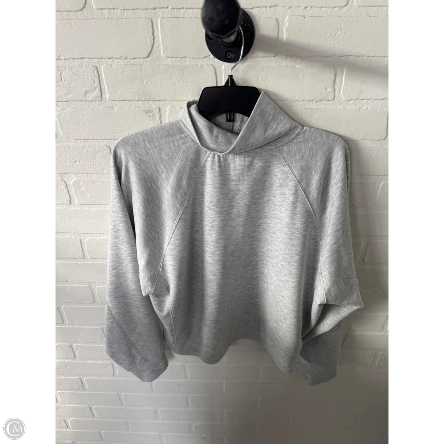 Sweatshirt Collar By Express In Grey, Size: M