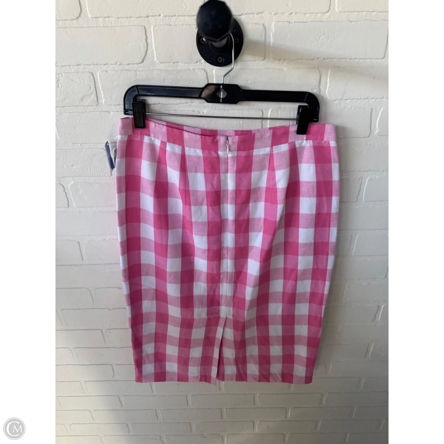 Skirt Midi By Talbots In Pink & White, Size: 6